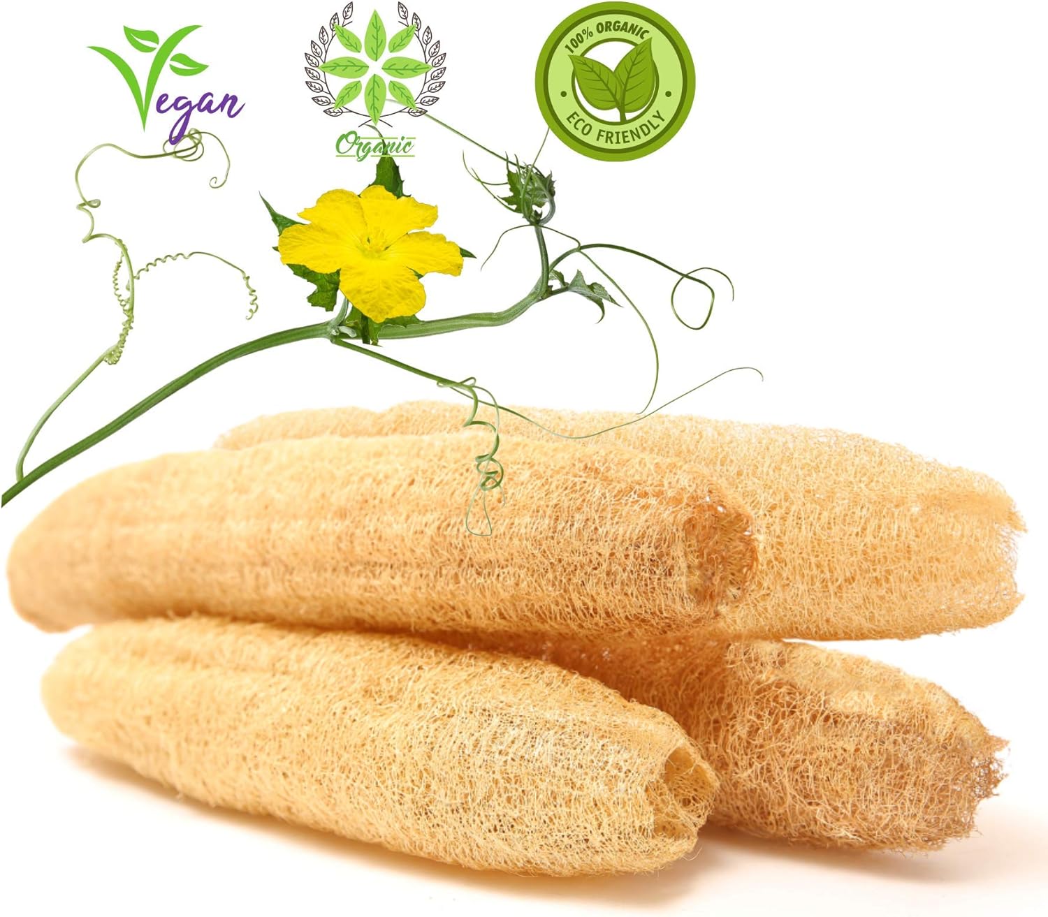 Our Forest Natural Loofah Loafah for Soap Making Sponges