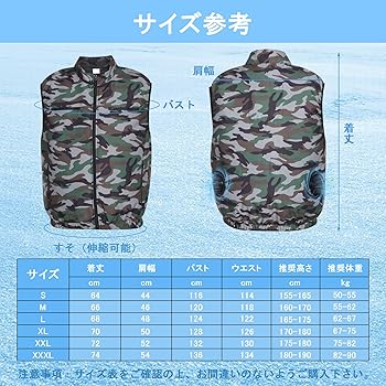 Amazon.co.jp: [Formemory] 空調作業服 袖なし ファンジャケット