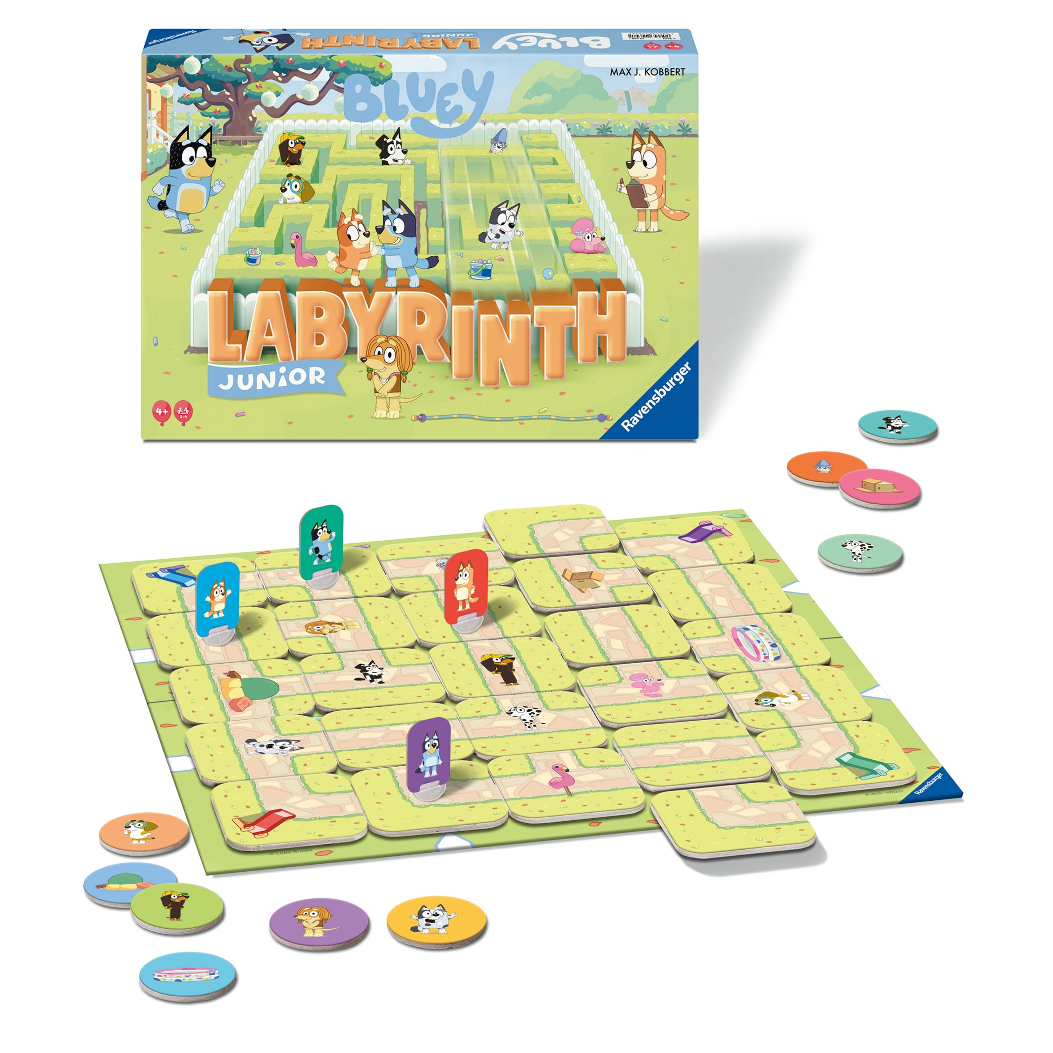 Ravensburger Bluey Toys and Gifts - Junior Labyrinth The Moving Maze Board Game for Kids Age 4 Years Up, Multicolor, 5.5 cm x 33.5 cm - Image 2