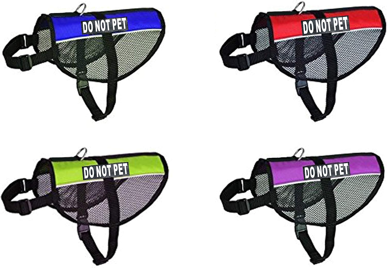 DO NOT PET Service mesh Dog Vest Harness Cool Comfort Nylon for Dogs Small Medium Large Purchase Comes with 2 Reflective DO NOT PET pathces. Please Measure Your Dog Before Ordering