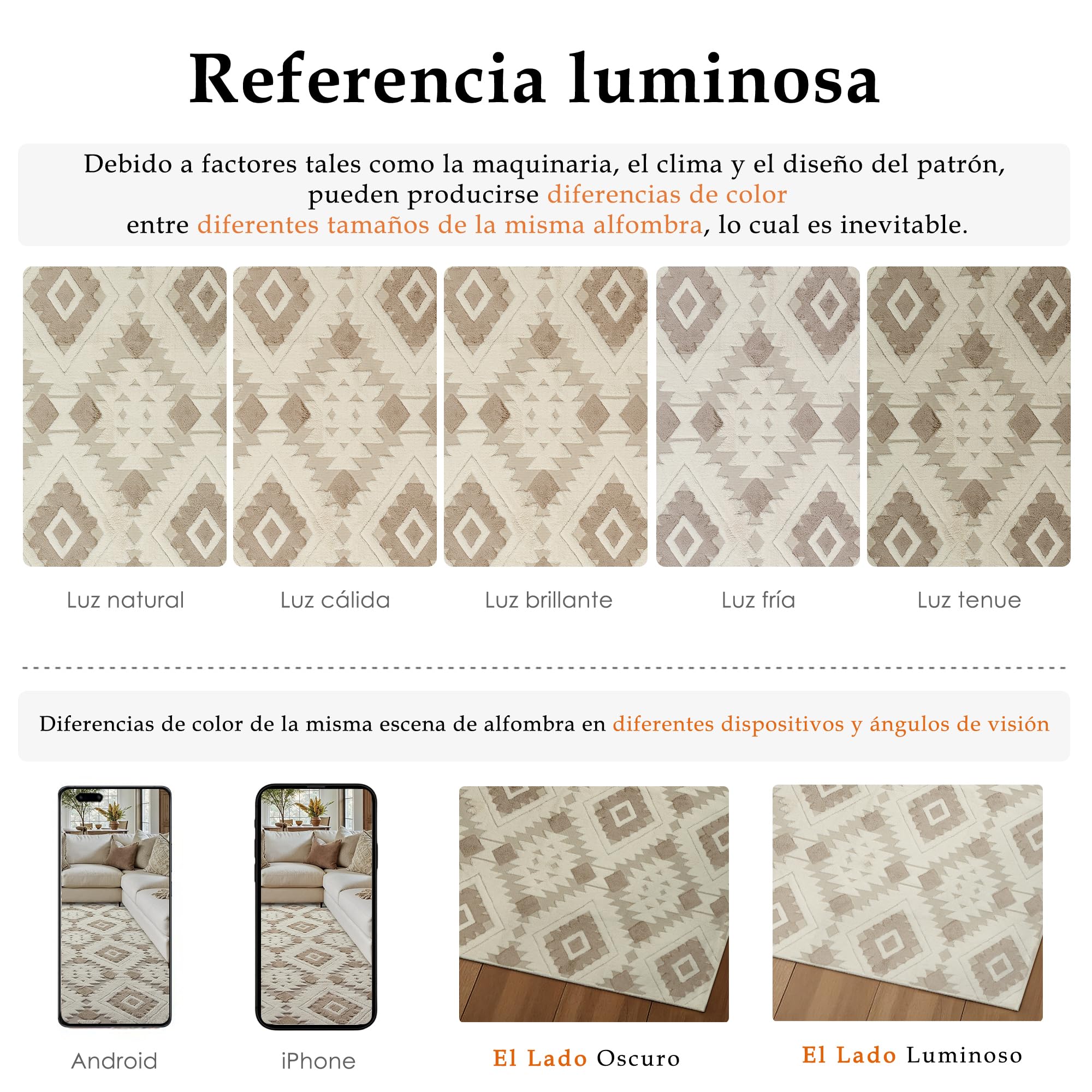 PureCozy Alfombra Salon 160x230cm Beige Marrón Habitacion Grande Alfombras Lavable Lavadora Antideslizante 3D Carpet Tapetes para Sala Dormitorio Comedor Modernas Pelo Corto Rombos Geométrica Carpets