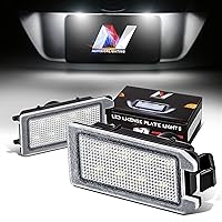 NUVISIONLIGHTING LED License Plate Lights Pair for 15-17 Viper, 14-20 Grand Cherokee - 68228930AA Compatible, NVL-LPL-027