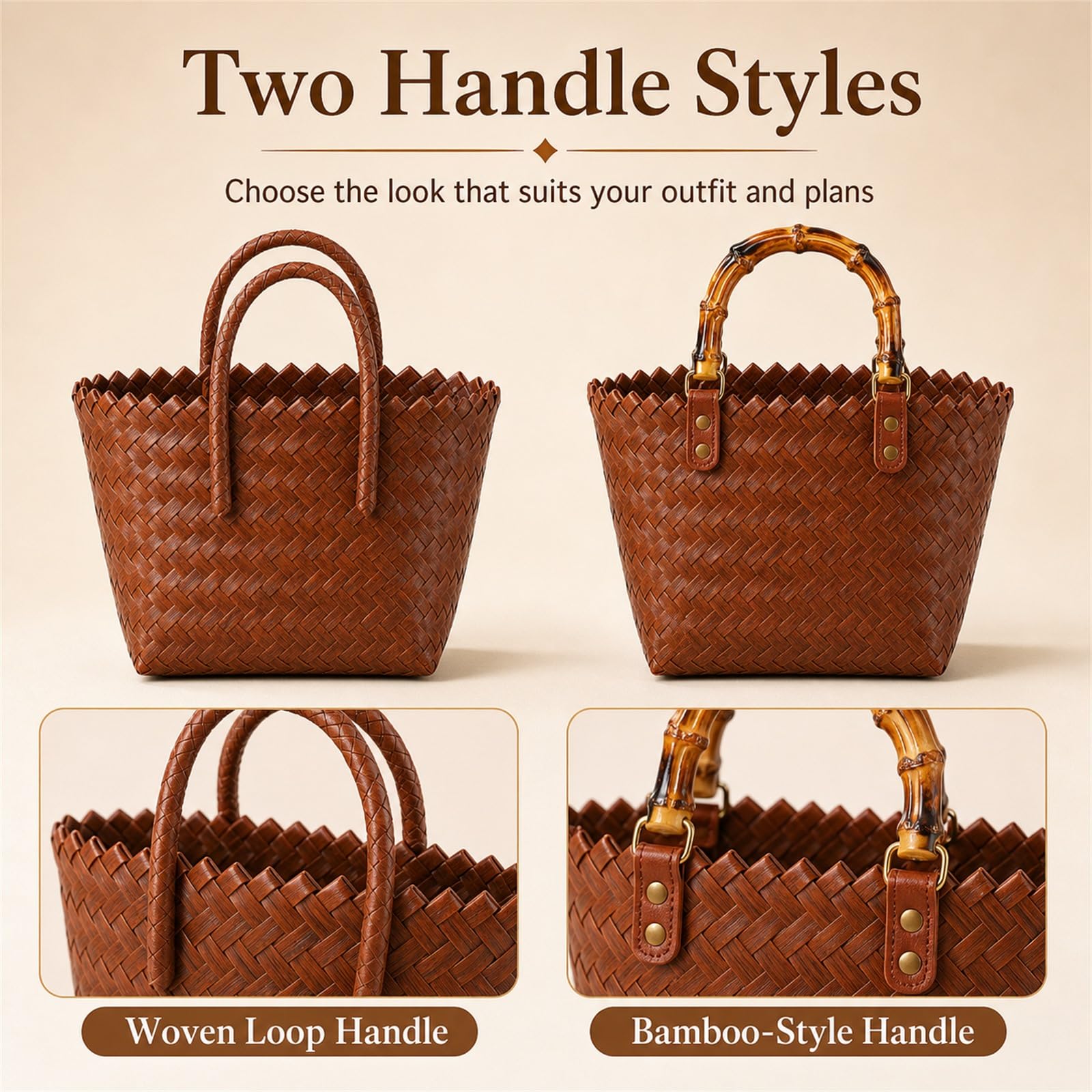 Panier de plages d'été,Grand Panier de Voyage Sac en Paille,Sacs à Main en rotin for Femmes,Sac Cabas en rotin Fait Main,Léger,pour Les Vacances,Les Voyages,la plages