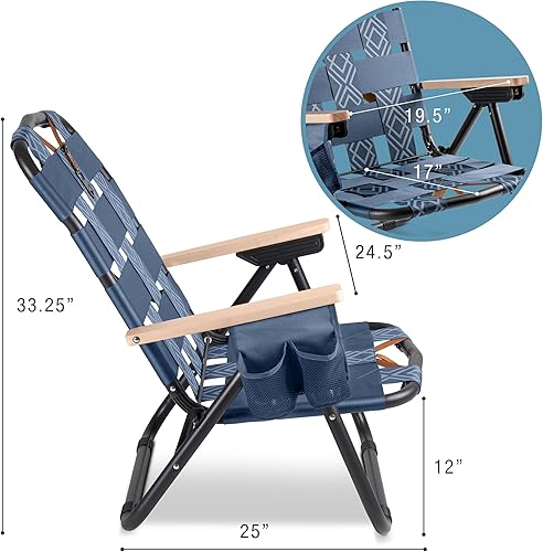 Miniatura 3 de CleverMade Kove Silla de exterior - Twilight Blue - Paquete de 1