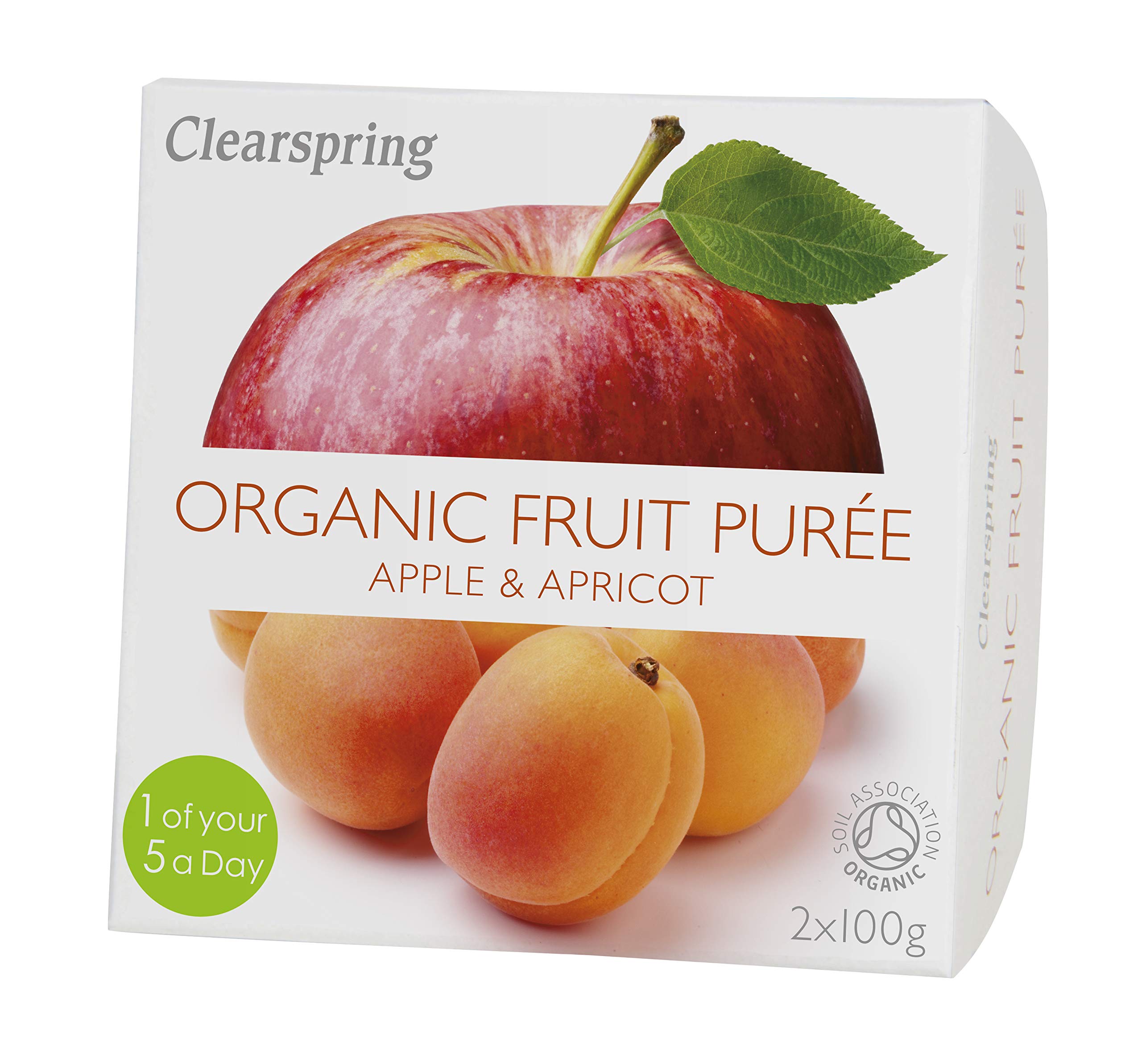 Clearspring Organic Fruit Puree Apple/Apricot (2x100g) - 4 Pack