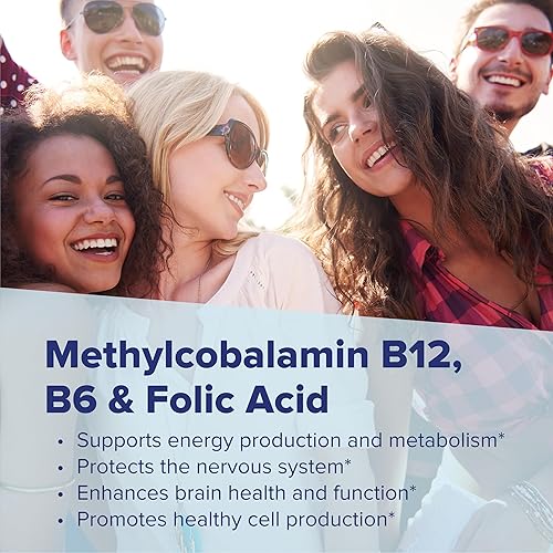 Miniatura 5 de Superior Source Sin Shot Vitamina B12 Metilcobalamina 10000 mcg B6 Ácido fólico Tabletas sublinguales de disolución rápida 30 Ct Aumentar la energía