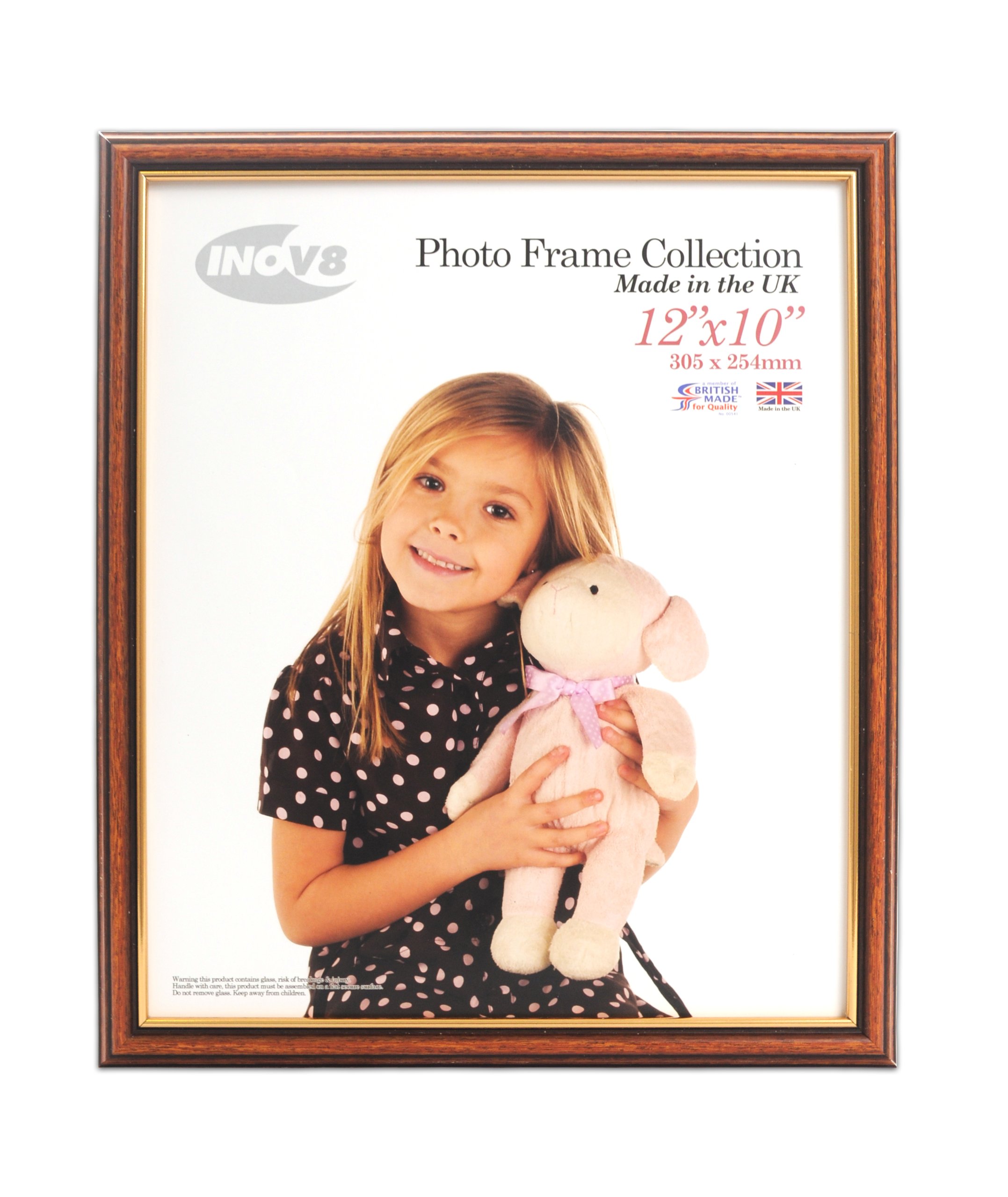 Inov8 Light Oak British Made Traditional Picture/Photo Frame, 12X10-Inch,