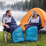Sleeping Bags for Adults Warm Weather, Compact Lightweight Backpacking Sleeping Bag with Compression Sack for Youth, Camping Essentials Gear for Hiking Travel Climbing Outdoor & Indoor Use