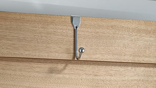 Miniatura 4 de Richelieu Hardware BP99844140 - Gancho metálico para colgar sobre la puerta, 1 pulgada (1.004 in), cromado (paquete de 2)
