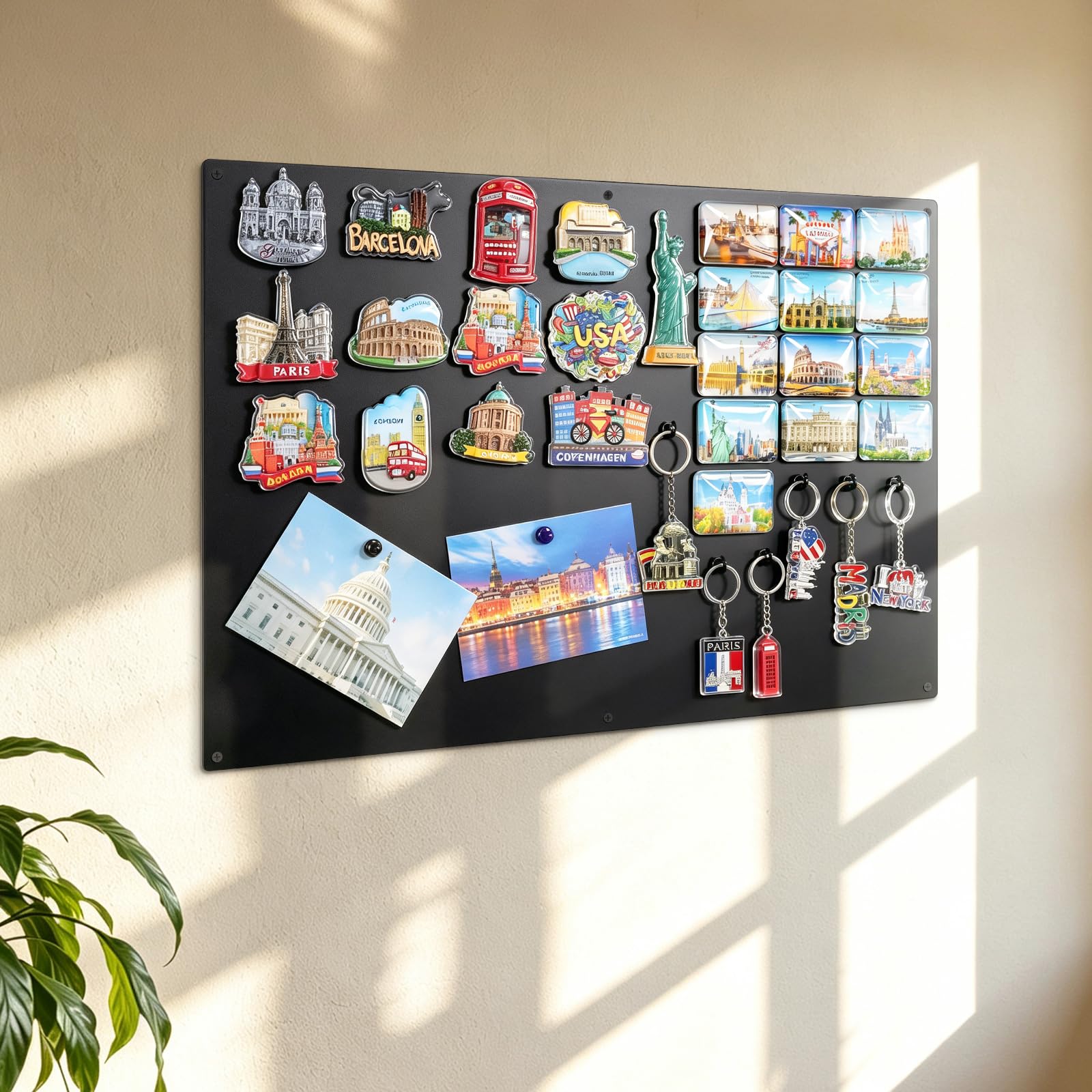 Große Magnettafel Schwarz 58 X 40 cm