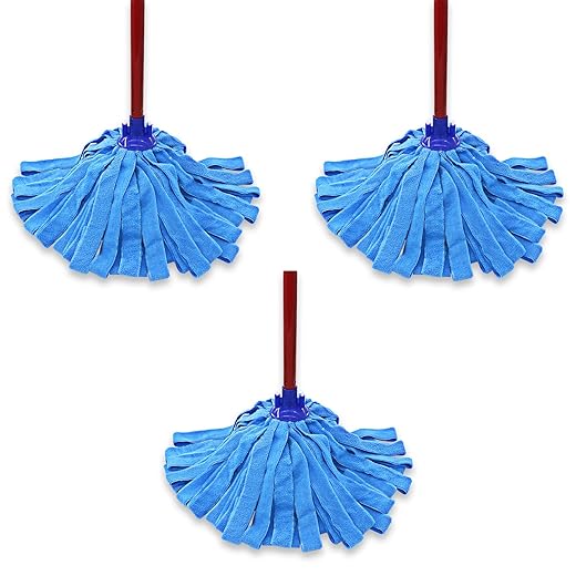 Microfiber Cloth Mop Replacement Compatible with O-Cedar Microfiber Cloth Mop Refill for 0.8" Diameter Mop Handle– 3 Packs