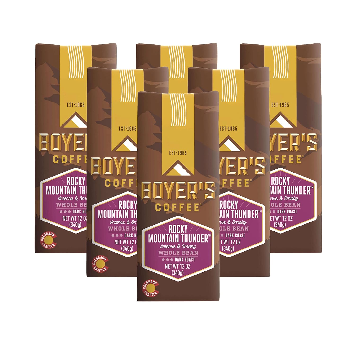 Rocky Mountain Thunder, Dark Roast, Ground Coffee, 2-Pack (1.5lb)