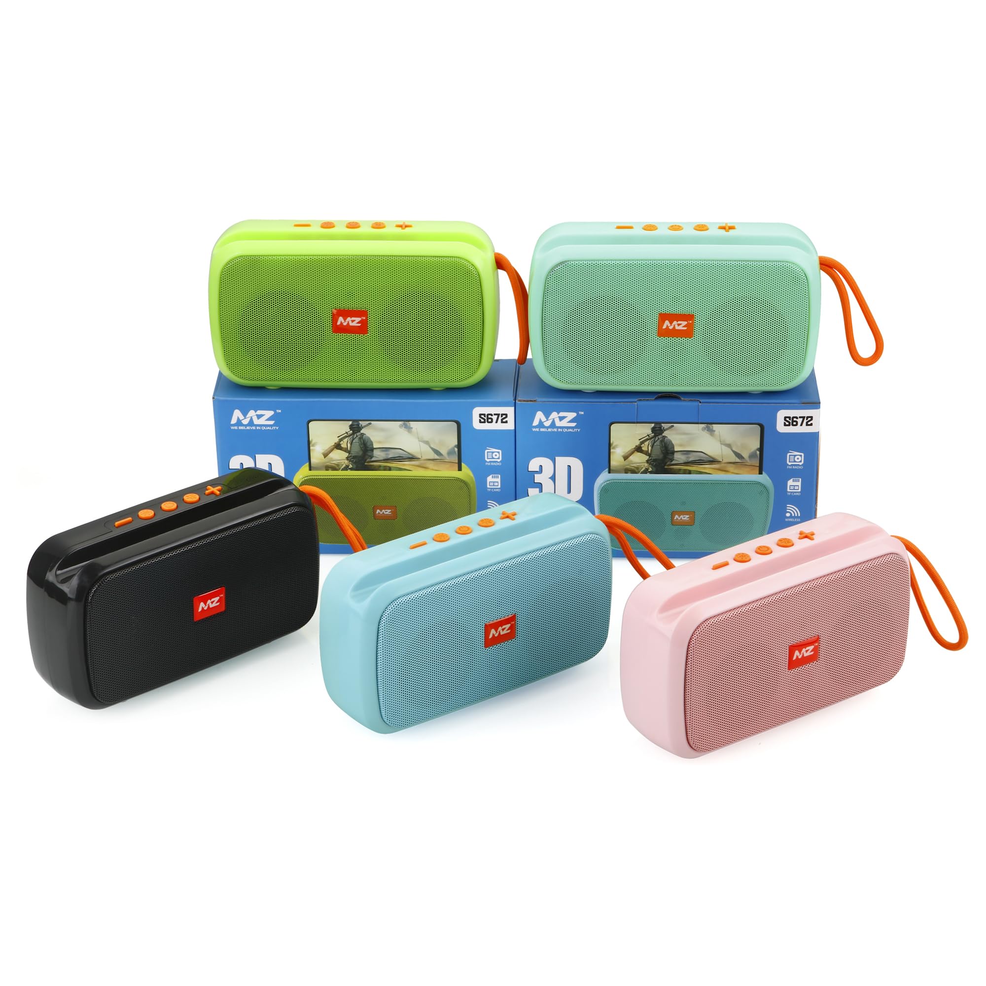 MZ S672 Portable Bluetooth Speaker | Dynamic Thunder High Sound