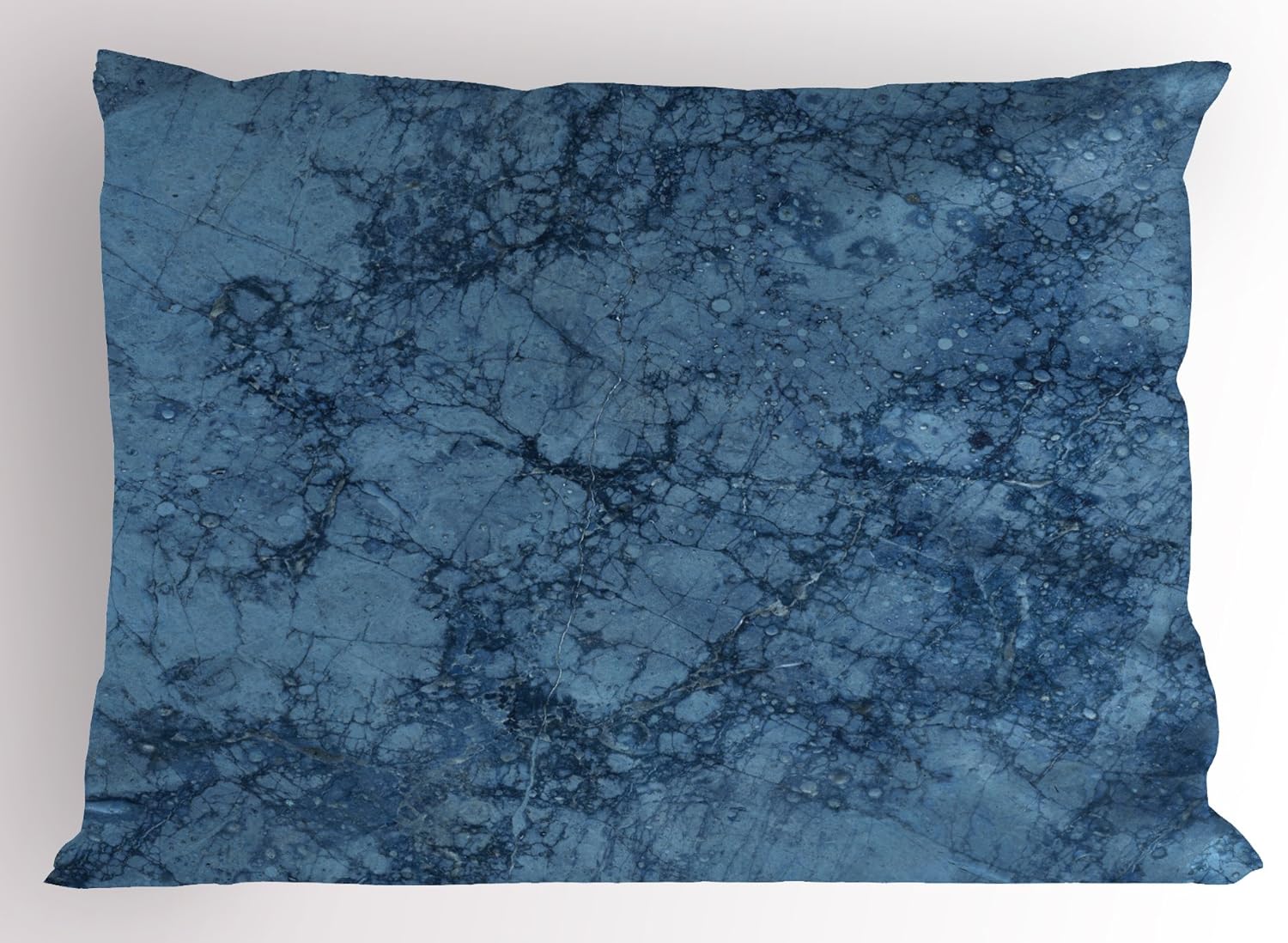 Lunarable Marble Print Pillow Sham Set of 2, Wavy Colored Fluid Earthen Toned Unusual Classic Retro, Quality Microfiber Bedding Item for All Seasons, 26" x 20", Cinnamon Cream