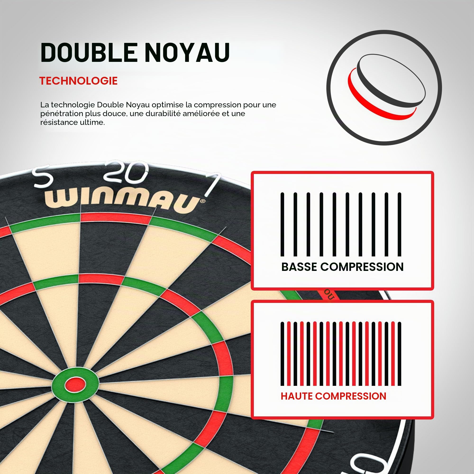WINMAU Blade 6 Series Professional Bristle Klassische Dartboard