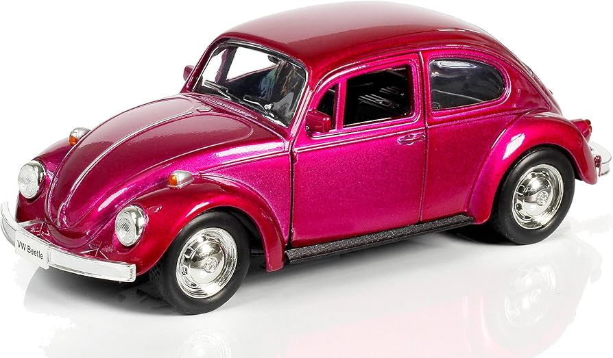 Amazon | ジョーゼン フォルクスワーゲン ビートル ピンク レトロ 彫刻