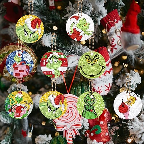 Miniatura 3 de 12 llaveros vintage con pintura de diamantes para el Día de la Independencia, adornos artísticos de diamantes para el Día de la Independencia,