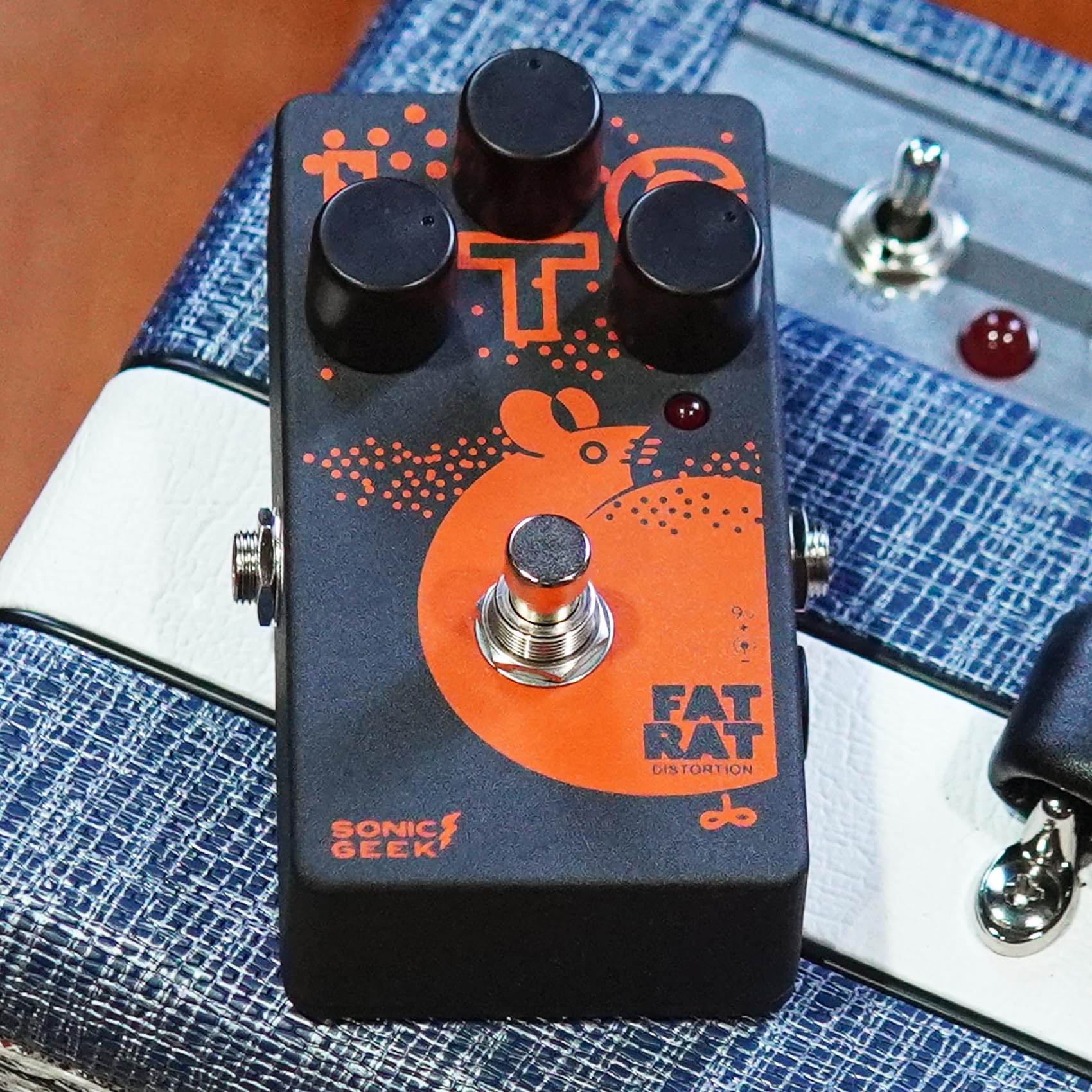 SonicGeek FatRat Guitar Distortion Pedal High Gain True Bypass for Electric Guitar for Studio & Live Performance : Musical Instruments