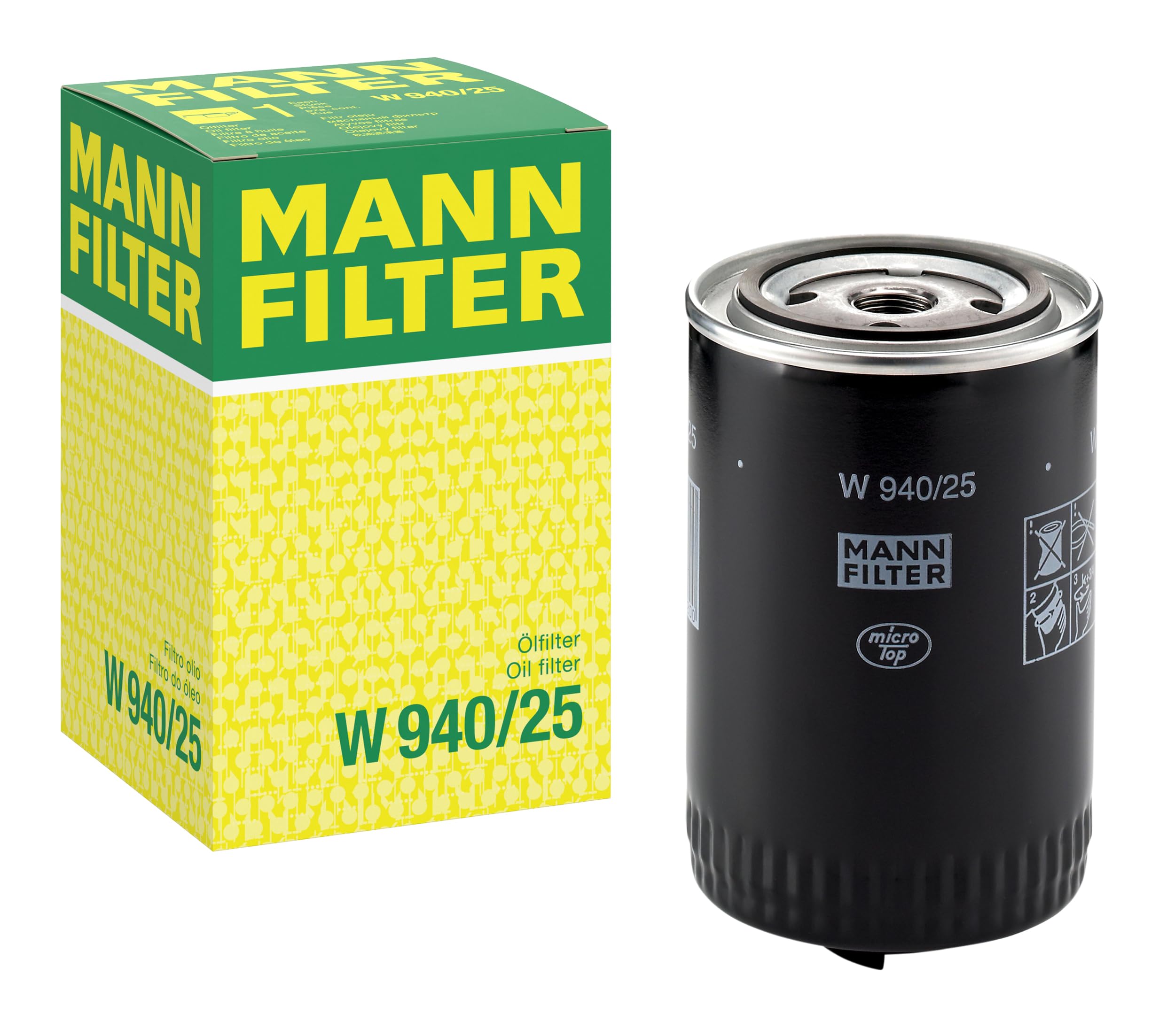 MANN-FILTER W 940/25 Ölfilter - für Pkw + Transporter