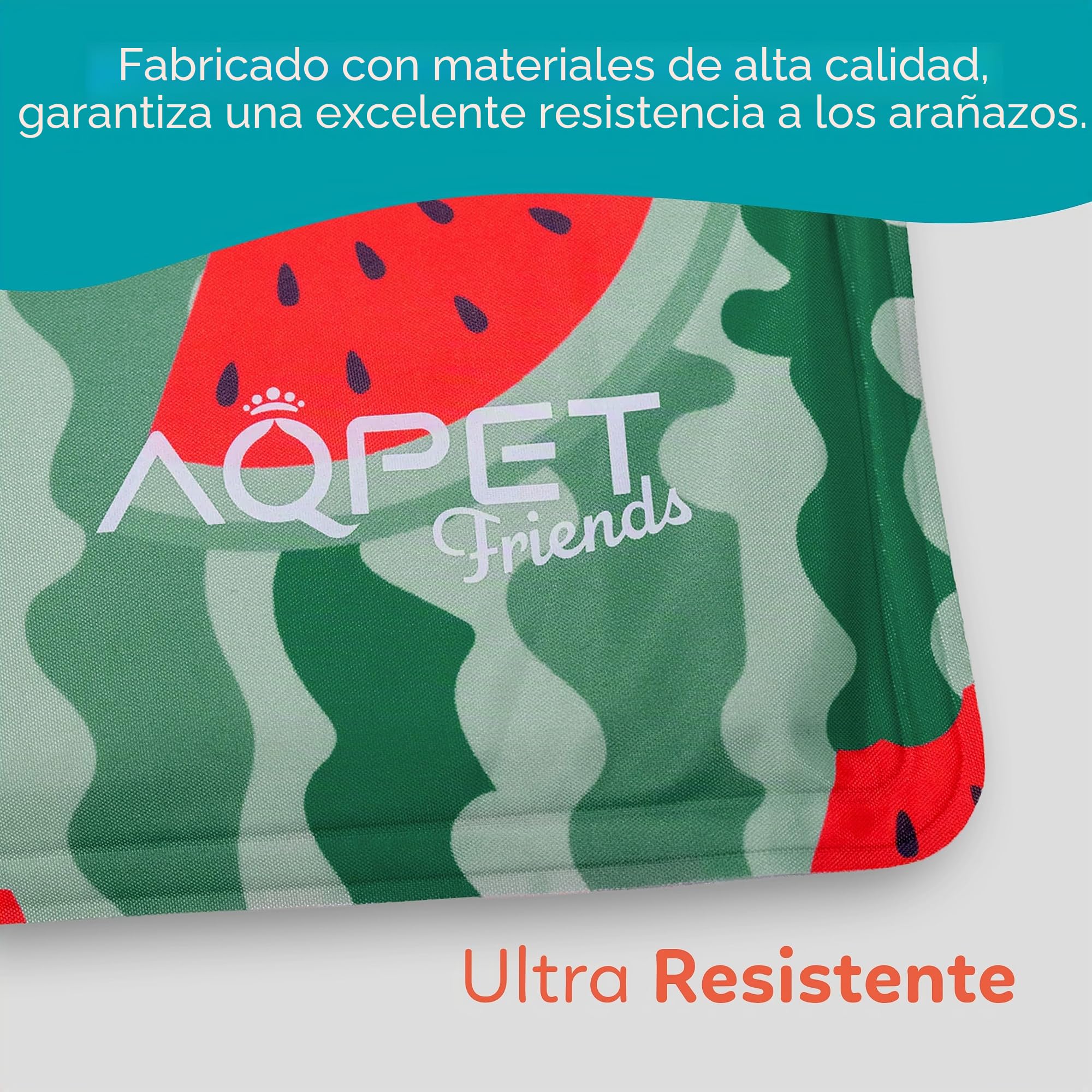 AQPET AqpetFriends - Alfombrilla refrigerante refrescante para Perros, Gatos y Animales, con diseño de Frutas, 60 x 50 cm