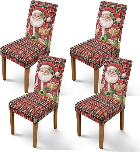 Miniatura 41 de Rnyleeg Fundas de silla de Navidad para sala de estar, diseño de muñeco de nieve azul, estampado de pájaros, fundas para sillas de comedor, 1 Muñeco