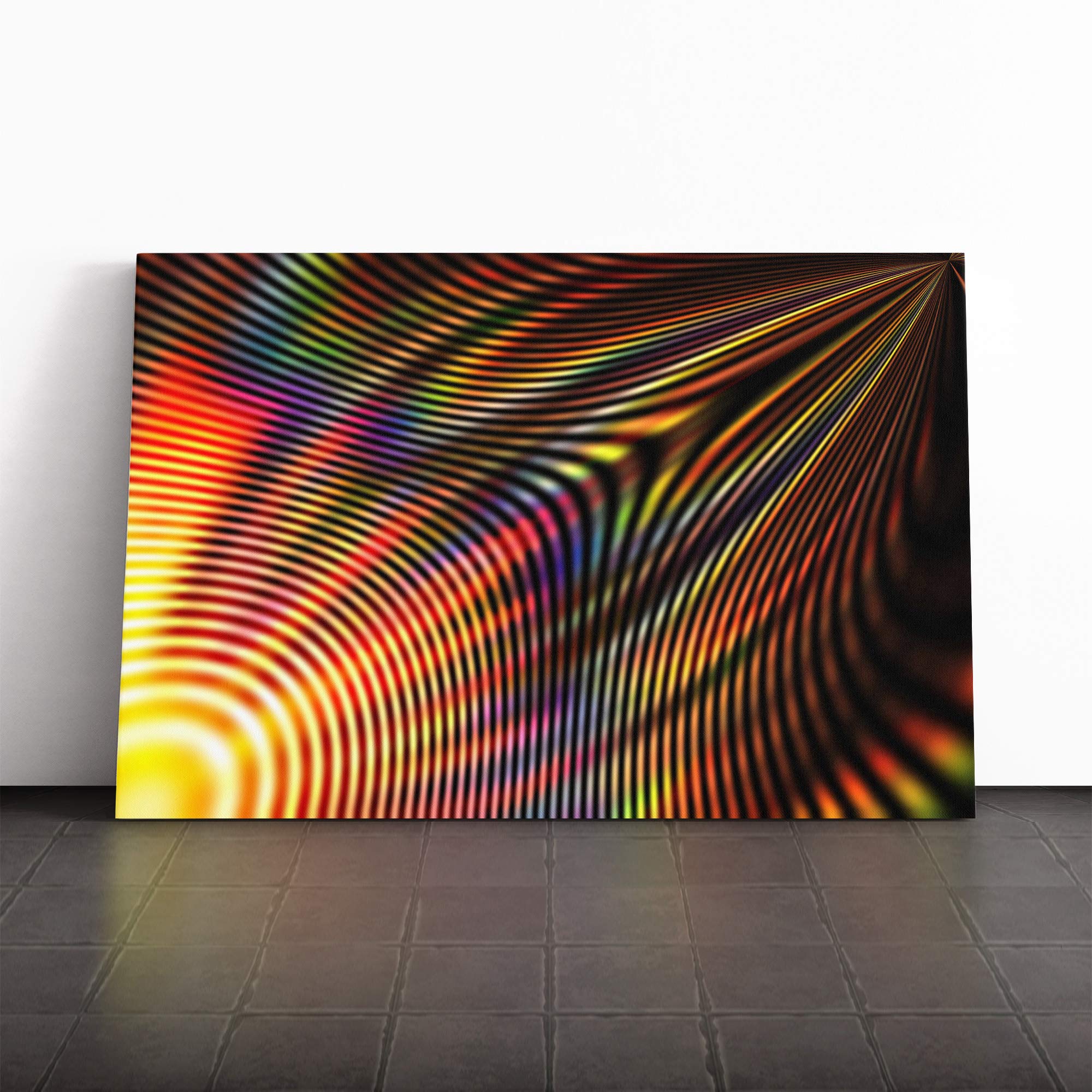 Wall Orange Abstract Art (15) Canvas Print | Gallery Wrapped 30mm Frame Wall Art | 20x14 inches | Ready to Hang | Abstract Still Life Picture | Living Room Bedroom Lounge Office
