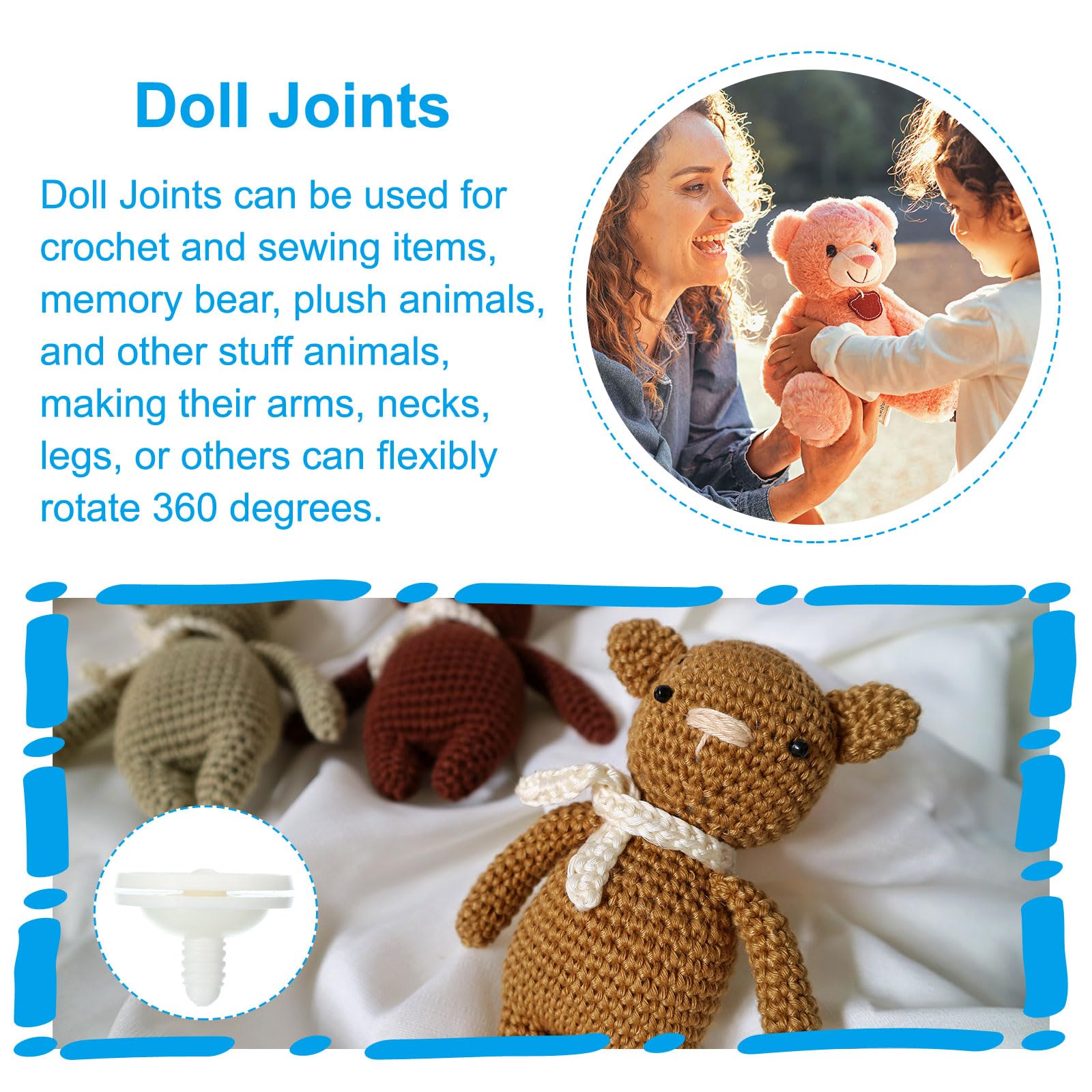 PATIKIL 45mm Doll Joints - Image 4