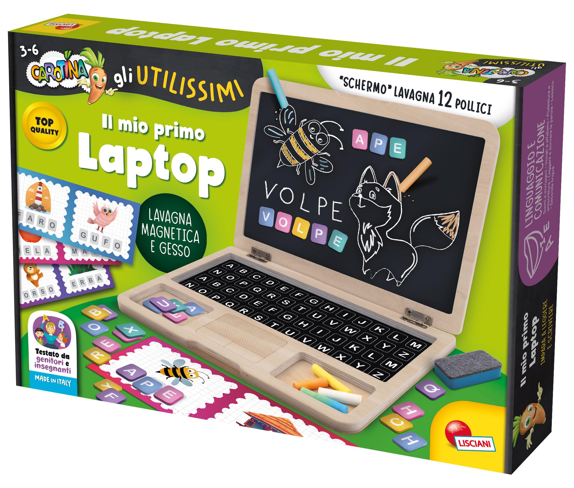Lisciani Giochi - Carotina Gli utilissimi Primo Laptop, 117802