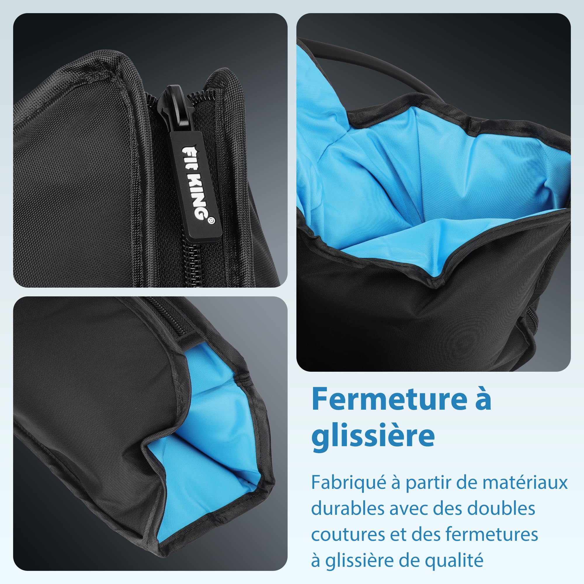 FIT KING Bottes Pressothérapie et Chauffage, Massage des Jambes 3-en-1 avec Compression d'Air, Amélioration de la Circulation et Récupération Musculaire 3 Niveaux de Chaleur, 3 Modes de Massage