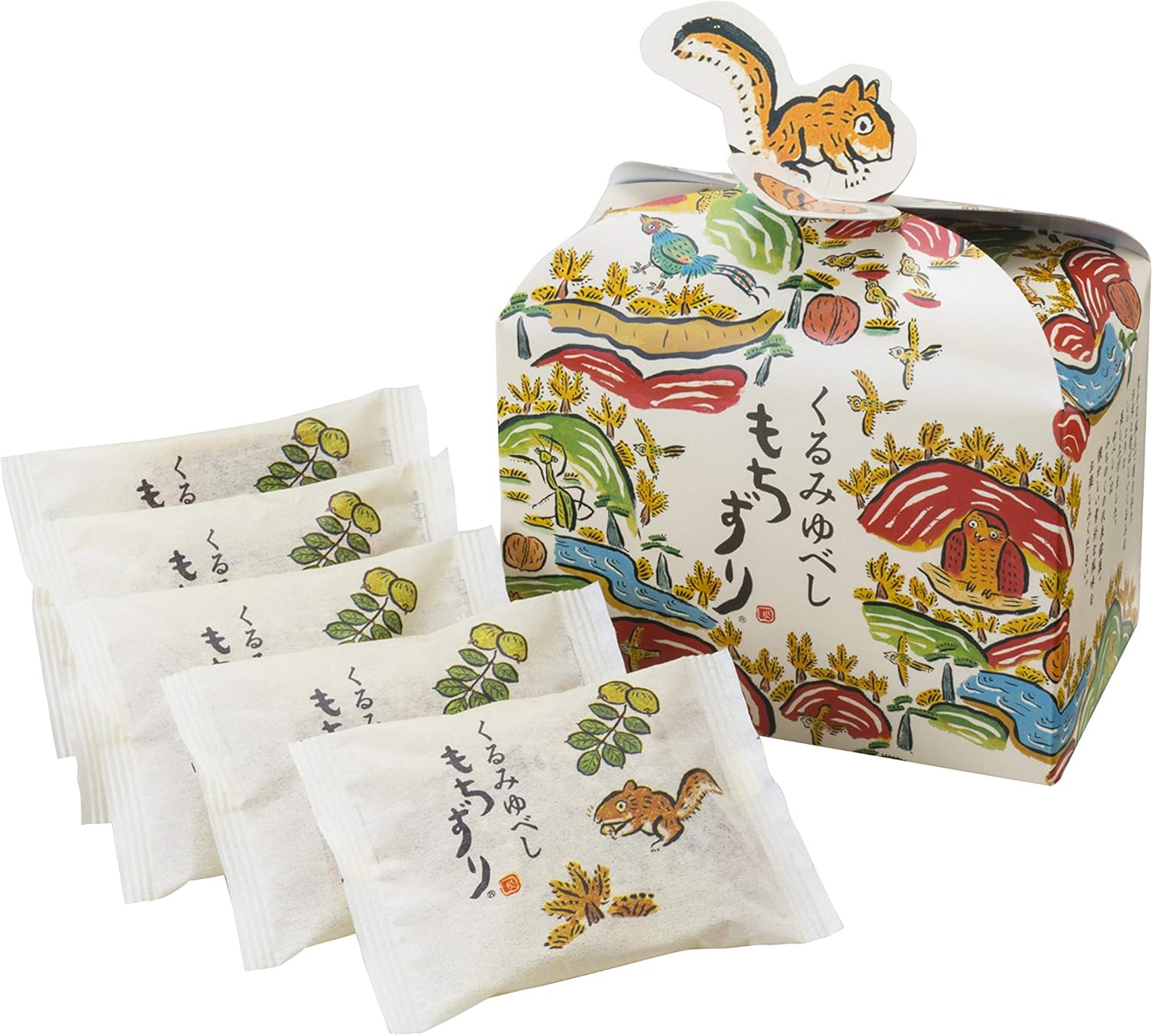 【福島のお土産】柏屋・くるみゆべし もちずり 5コ入　福島名物　お土産・贈り物・ギフト