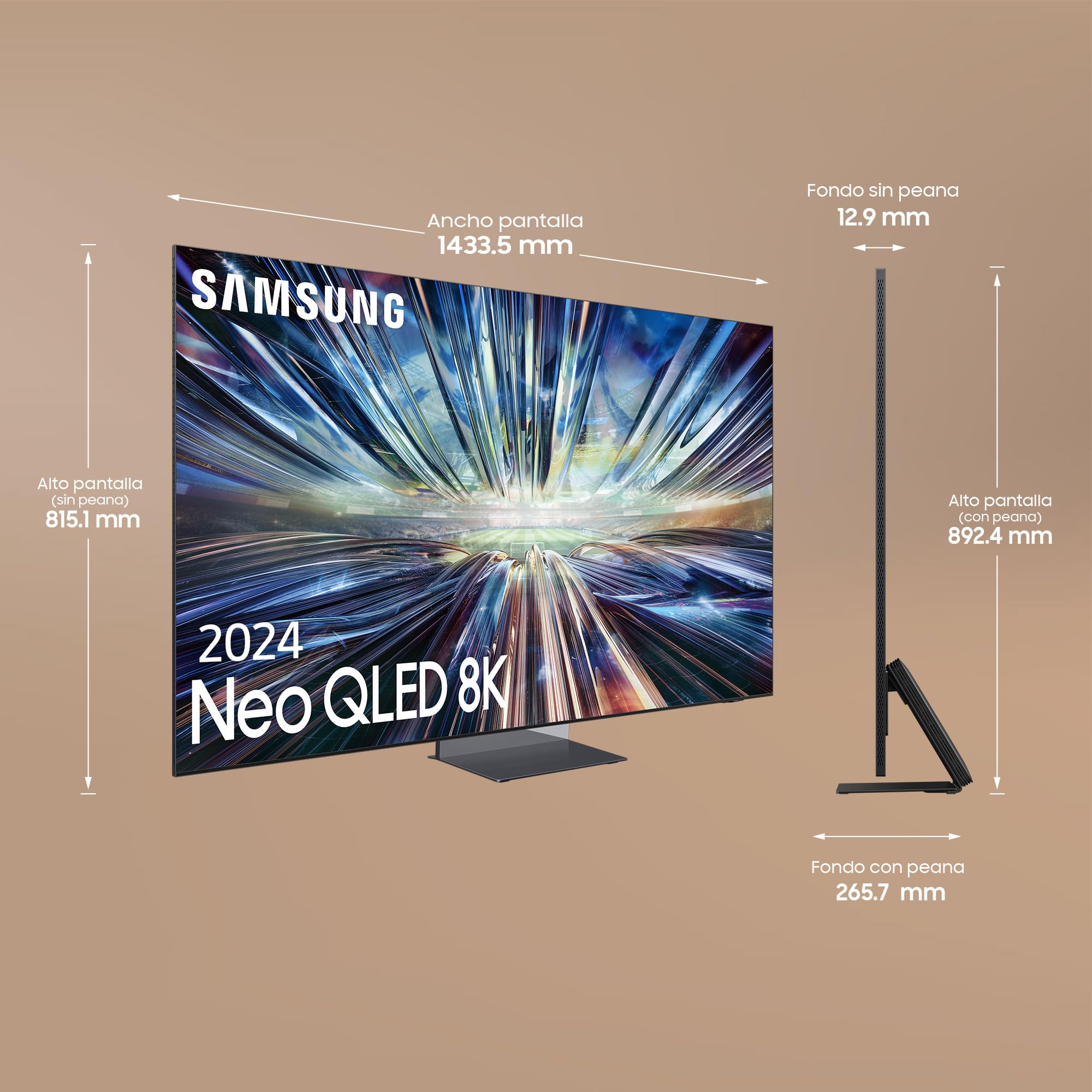 SAMSUNG Telewizor TQ65QN900D 65" (65 cali), Neo QLED 8K, Smart TV, 2024