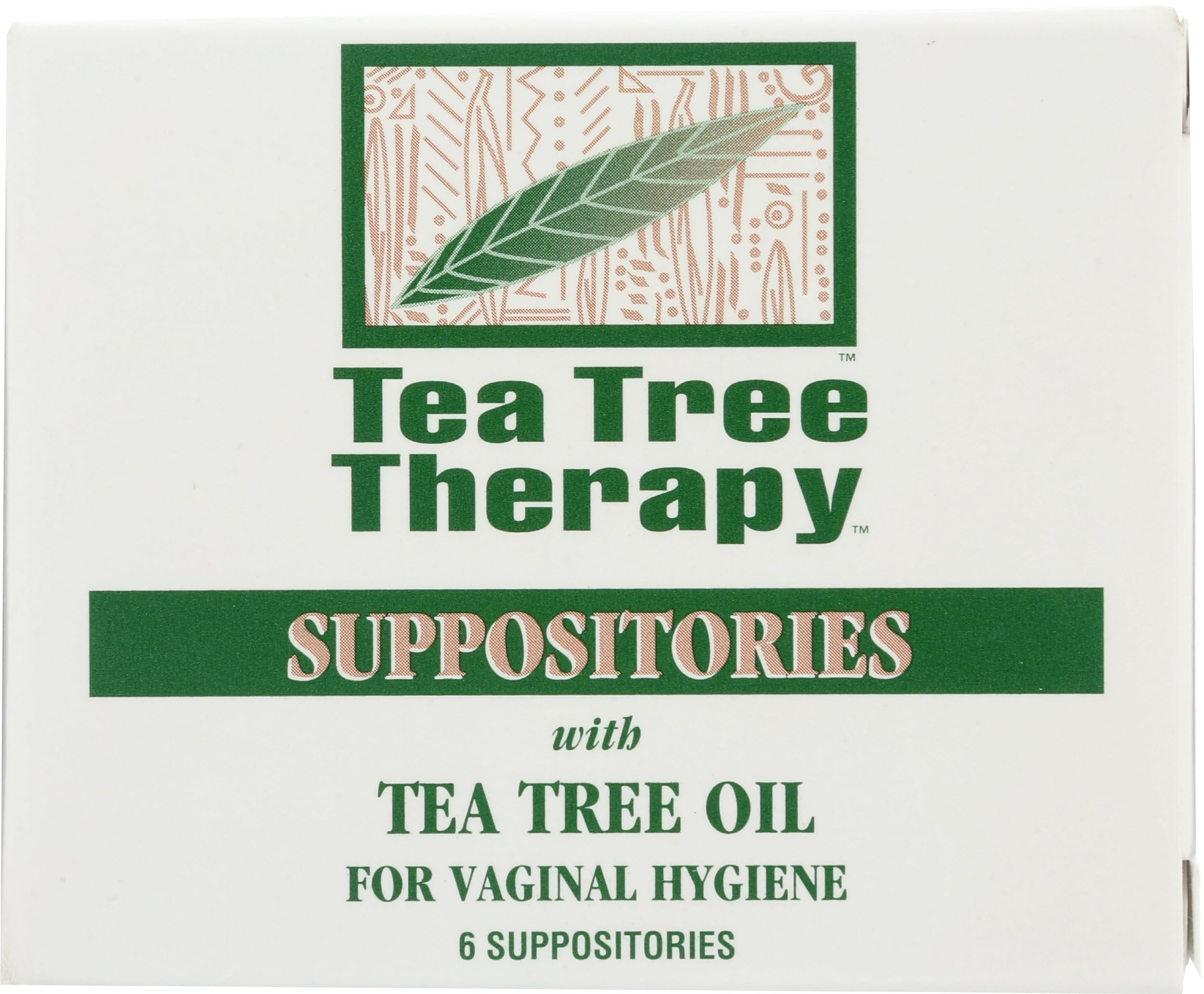 Tea Tree Therapy Vaginal Suppositories with Oil, 6 Count