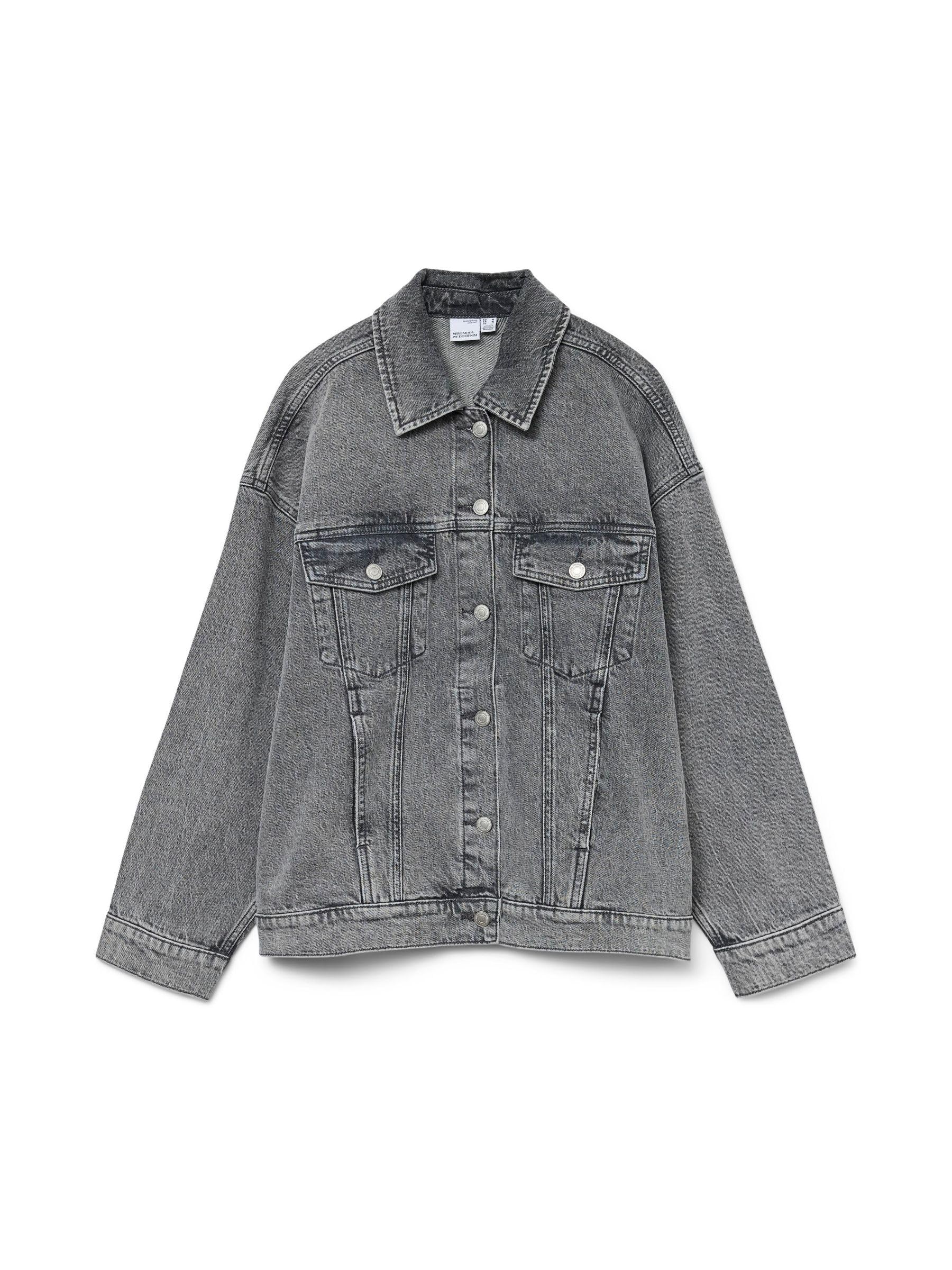VERO MODA Female Denim Jacket VMTESSA Denim Jacket, Medium Grey Denim, S
