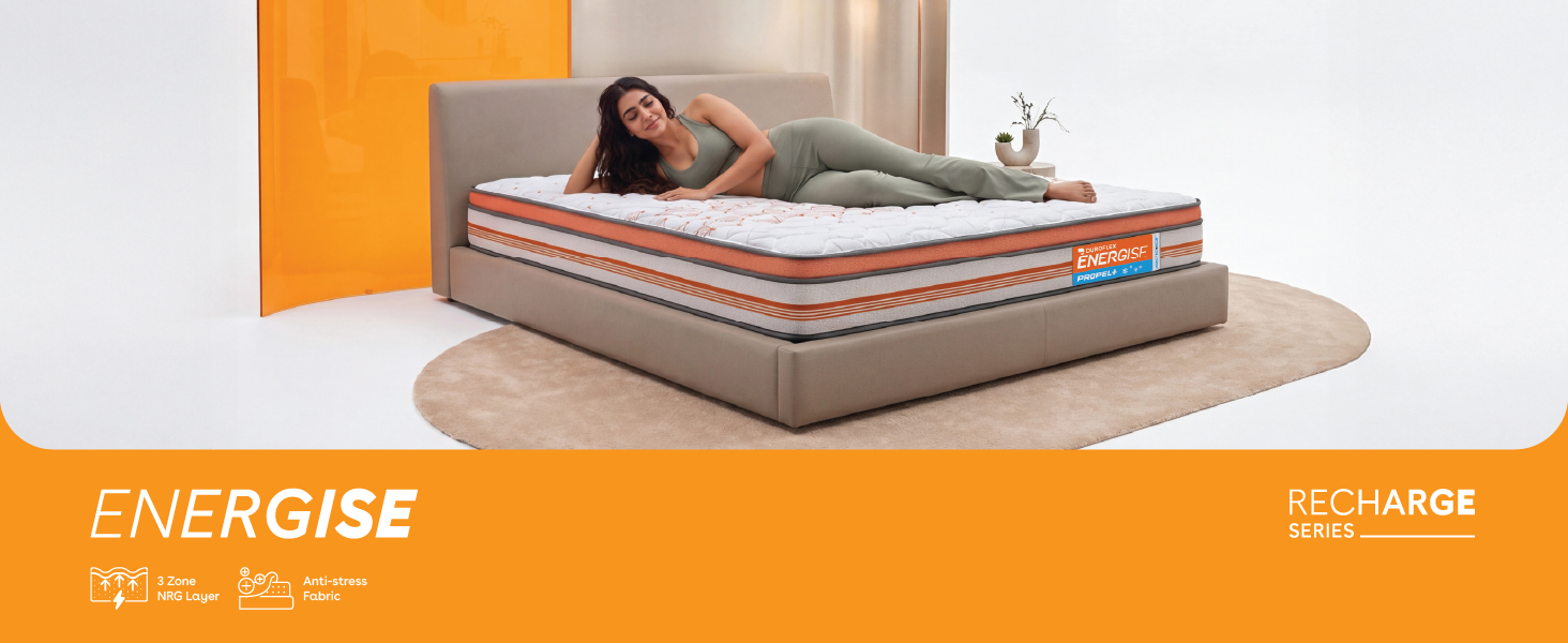 Duroflex Propel Plus King Size 8 Inch Pocket Spring Mattress