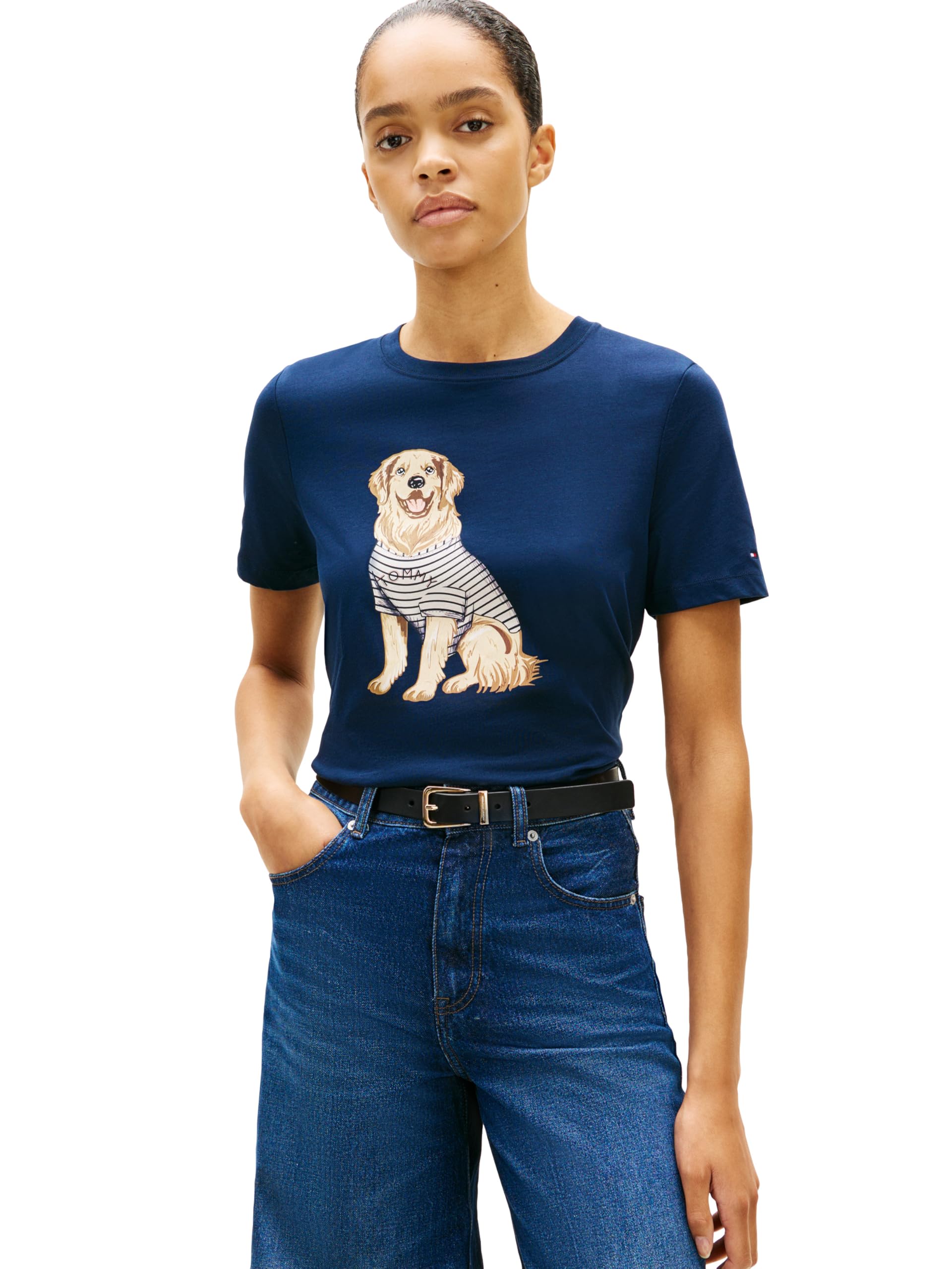 

                                                    Tommy Hilfiger Women's Regular Crew Neck Graphic T