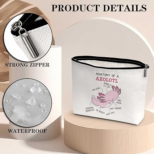 Miniatura 3 de heiyihe Anatomy Of A Red Panda - Bolsa de maquillaje para amantes del panda rojo, bolsa de maquillaje de panda rojo, regalo de cumpleaños, Navidad,