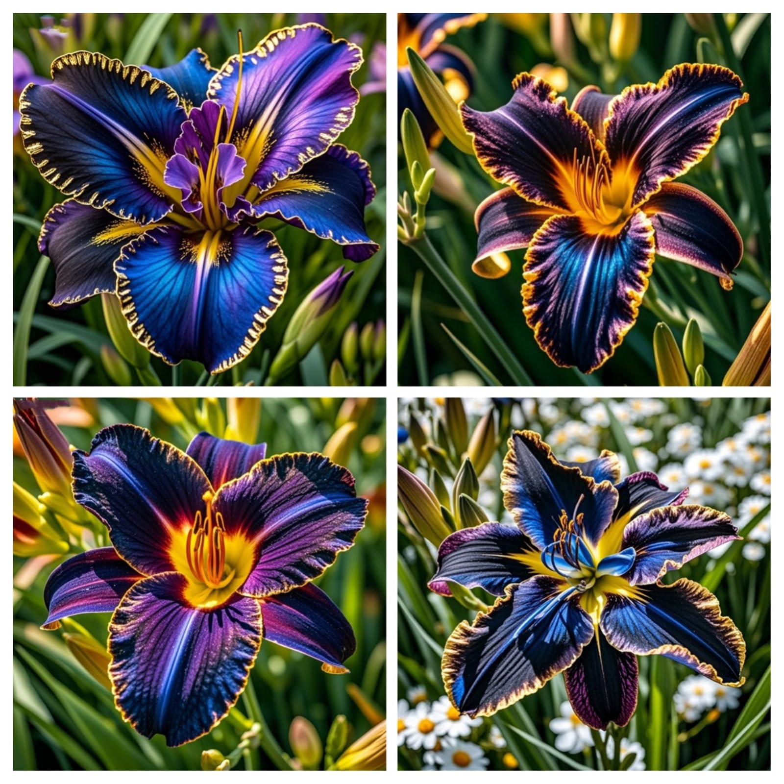 Perennial Daylily Bulbs/Rare and Beautiful Daylily Bulbs in Bulk/Bulbs for Planting Now UK,Excellent Display Indoor,Can Be Potted Aromatic-6bulbs-D