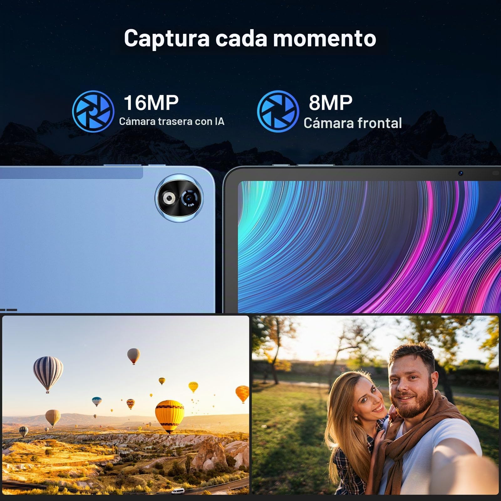 Tablet táctil T20 Ultra Android 14 12 Pulgadas 32GB + 256GB (TF 2TBB) Helio G99 Octa-Core 10800mAh Pantalla 2.4K 16MP+8MP 4G LTE 5G WiFi Tablet Gaming GMS GPS Widevine L1