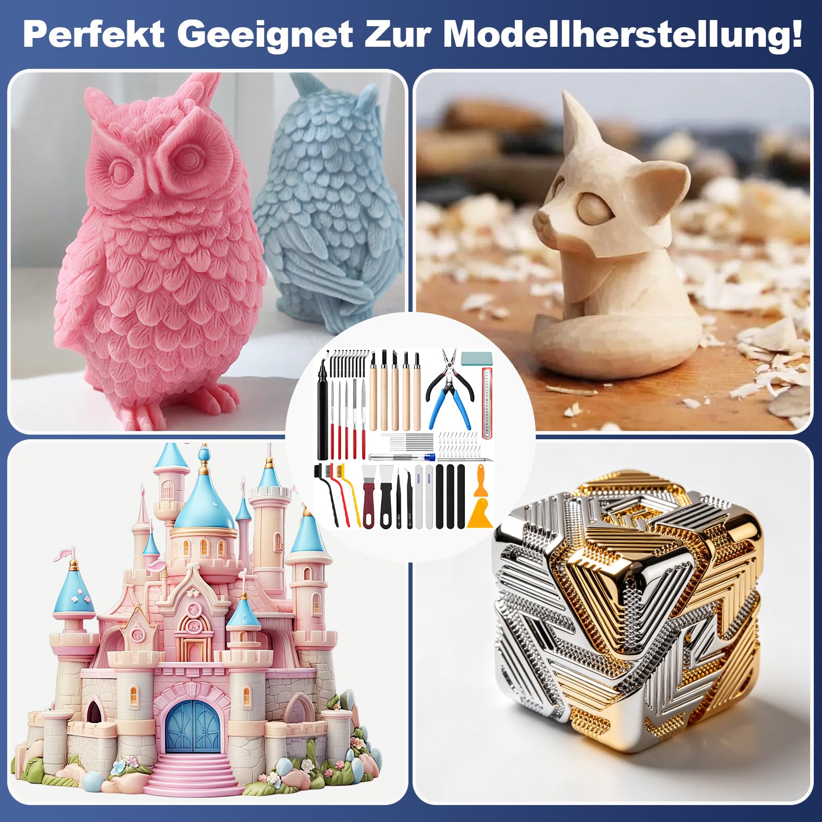 71 Pièces Kit d'Outils Pour Imprimante 3D,Outils Impression 3D Avec 10 Lames Différentes, Limes Et Cutter Latéral Pour Accessoires Imprimante 3D, Bricolage, Modélisme, Art, Plastique