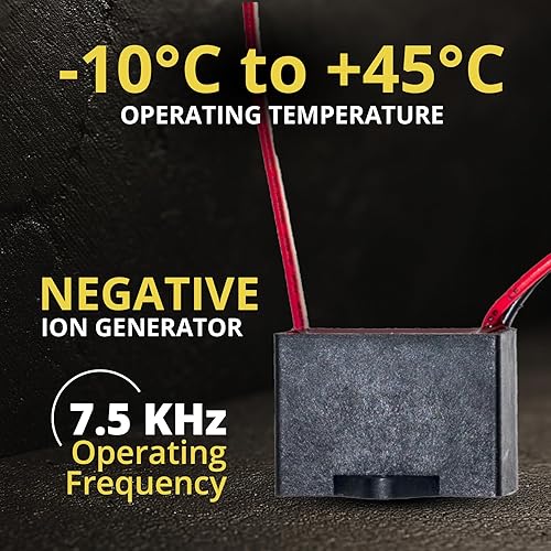 Miniatura 7 de ELECTRODEPOT Módulo generador de iones negativos de plasma de 12V DC - Purificador de aire portátil e ionizador