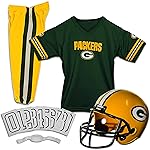 Green Bay Packers Kids/Youth Football Helmet Uniform Set
