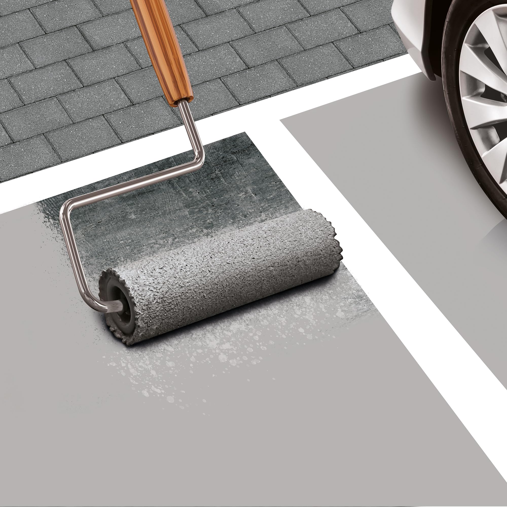 Isolbau Bodenfarbe - 1,5 kg - Boden- und Betonfarbe für Keller, Garage, Werkstatt - Wasserfeste Bodenbeschichtung für Innen & Außen - Anthrazit (RAL)