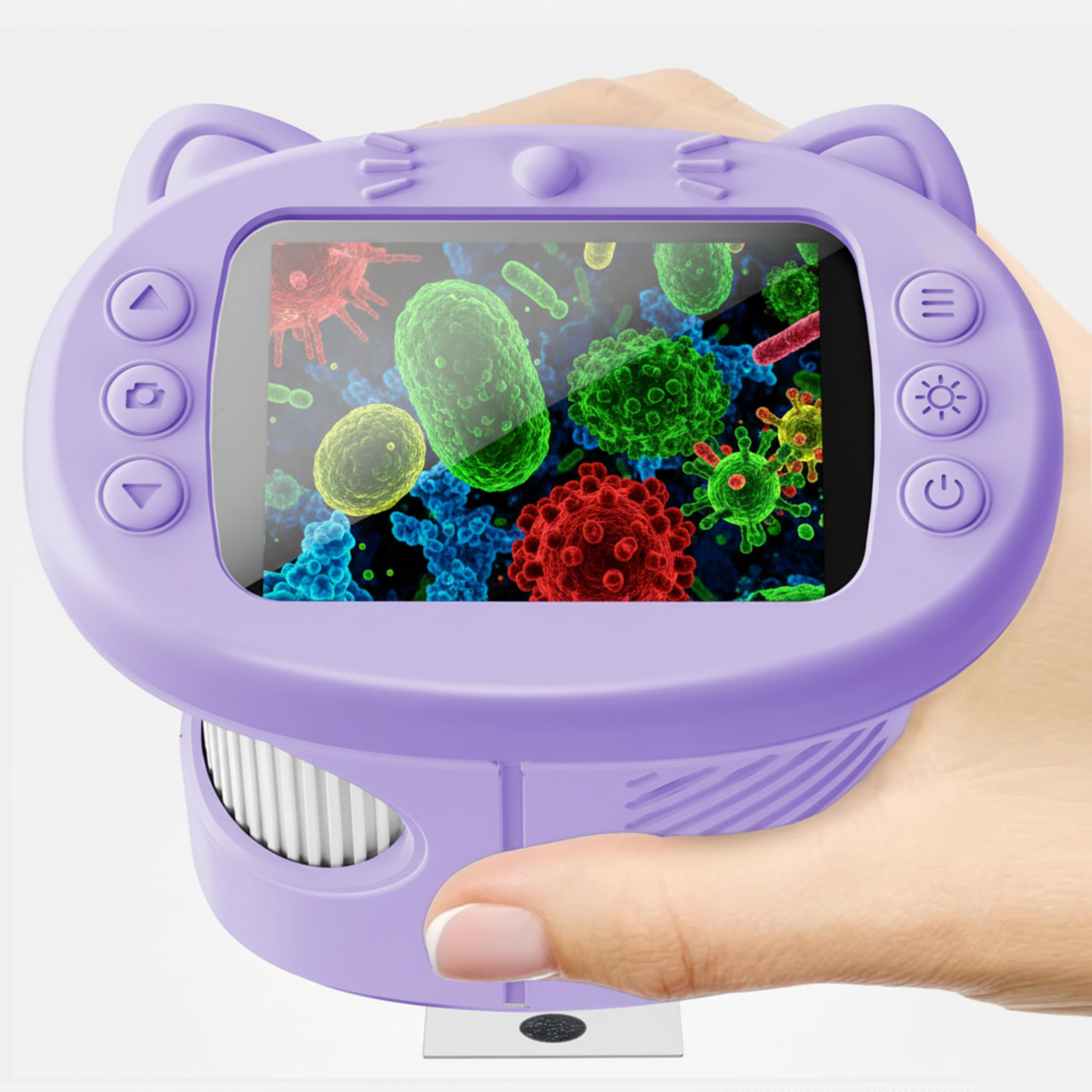 OAEBLLE Kinder Mikroskop, 1000X 4K Tragbares Digitalmikroskop mit 2,4
