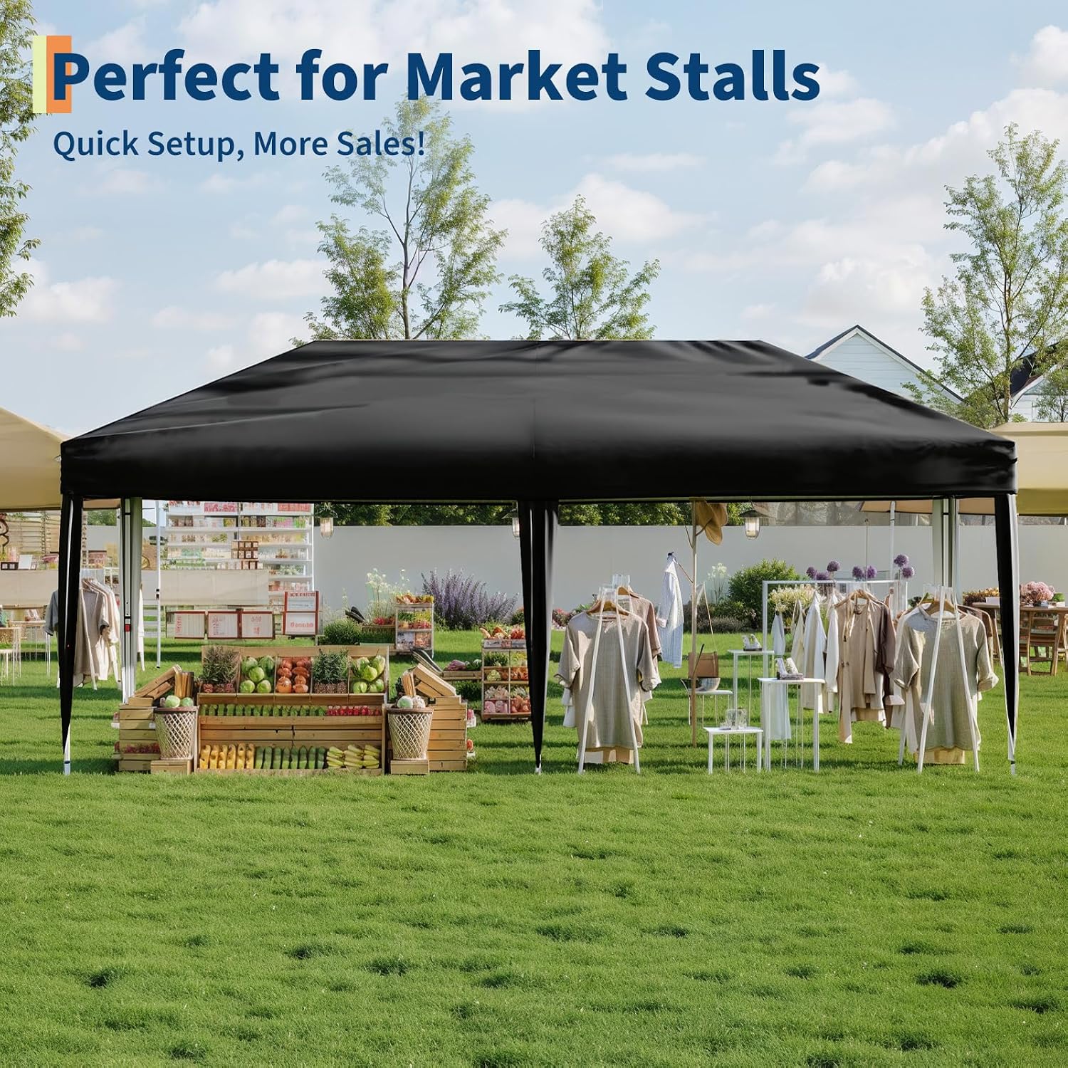 10x20 Pop Up Canopy with 0/4/6 Sidewalls, Beach Ten with One Push Setup, Heavy Duty Outdoor Instant Canopy Tent with Portable Roller Bag, Silver Coated Top, 3 Adjustable Height, Sandbags