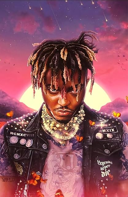 Tainsi Legends Never Die Rap Singer 999 Juice WRLD Hip-hop Art Canvas Art Poster and Wall Art Picture Print Modern Family Bedroom Decor - Matte poster Frameless Gift 16 x 25 inch(40cm x 63cm)-LS-270