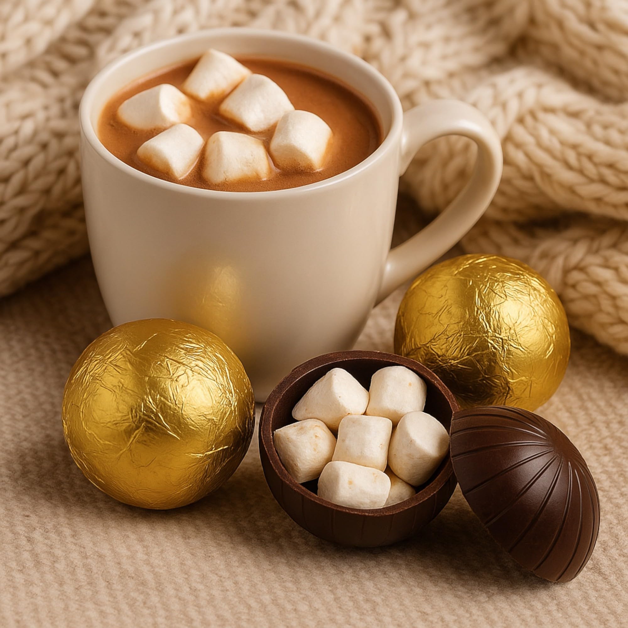 Magic Dark Chocolate ball set de bolas de chocolate con mini malvaviscos rellenos 3 cajas 9 bolas