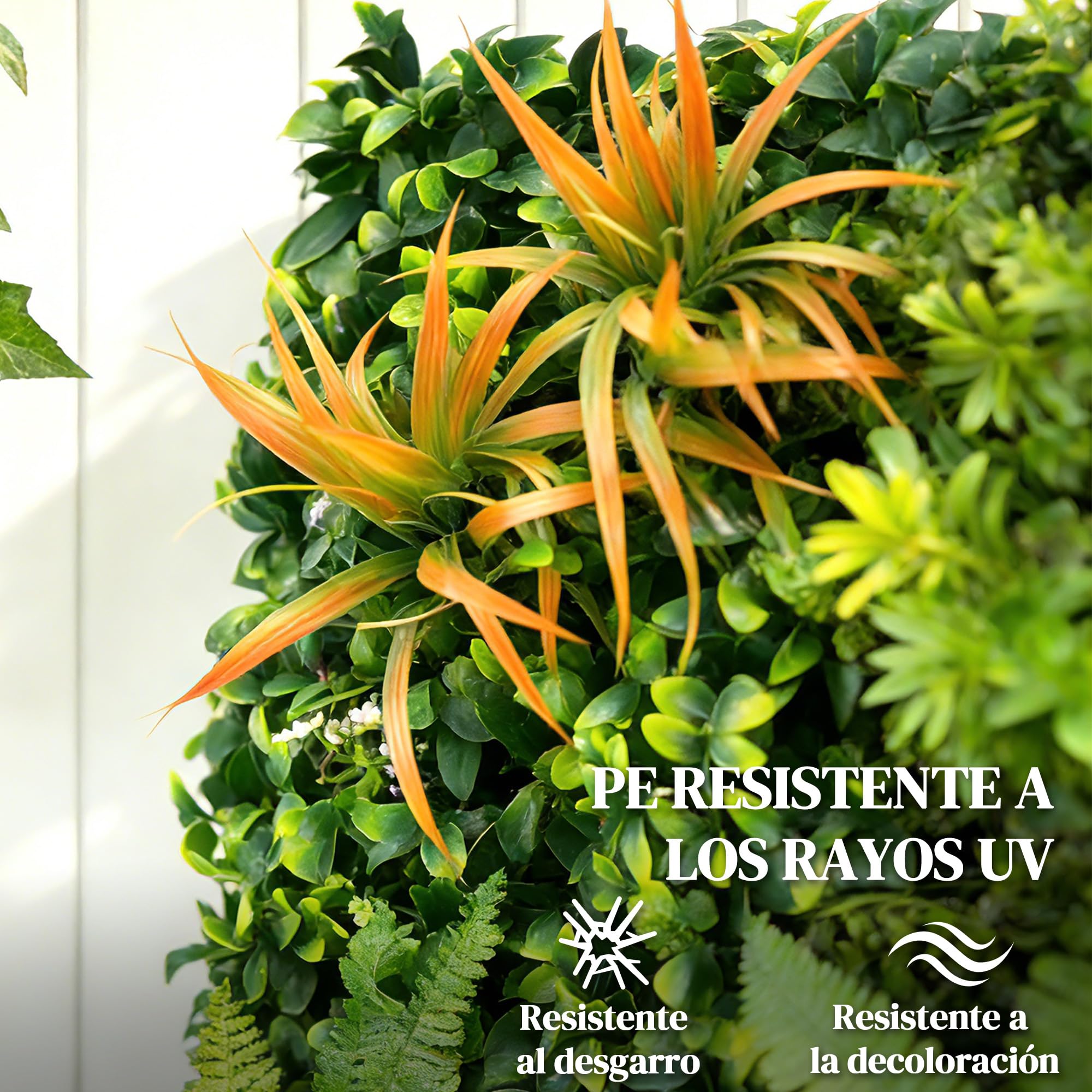 Outsunny Seto Artificial Ocultación Jardín en Rollo 1x1 m Pantalla de Valla de Privacidad de Hiedra Artificial Fácil Montaje para Terraza Balcón Exterior Decoración de Hojas Verde