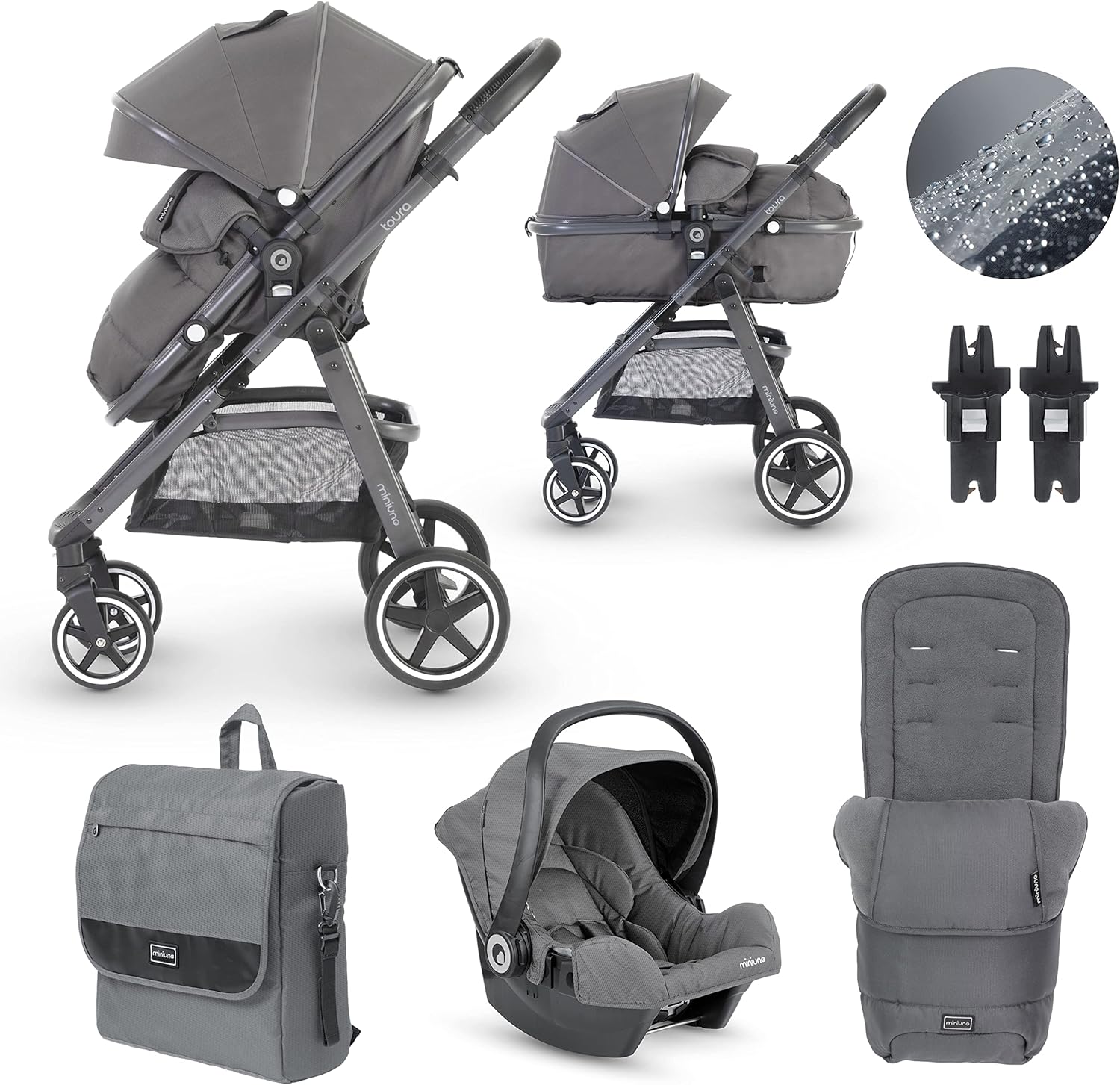 miniuno Toura Travel System, Special Edition, from Birth to 15kg
