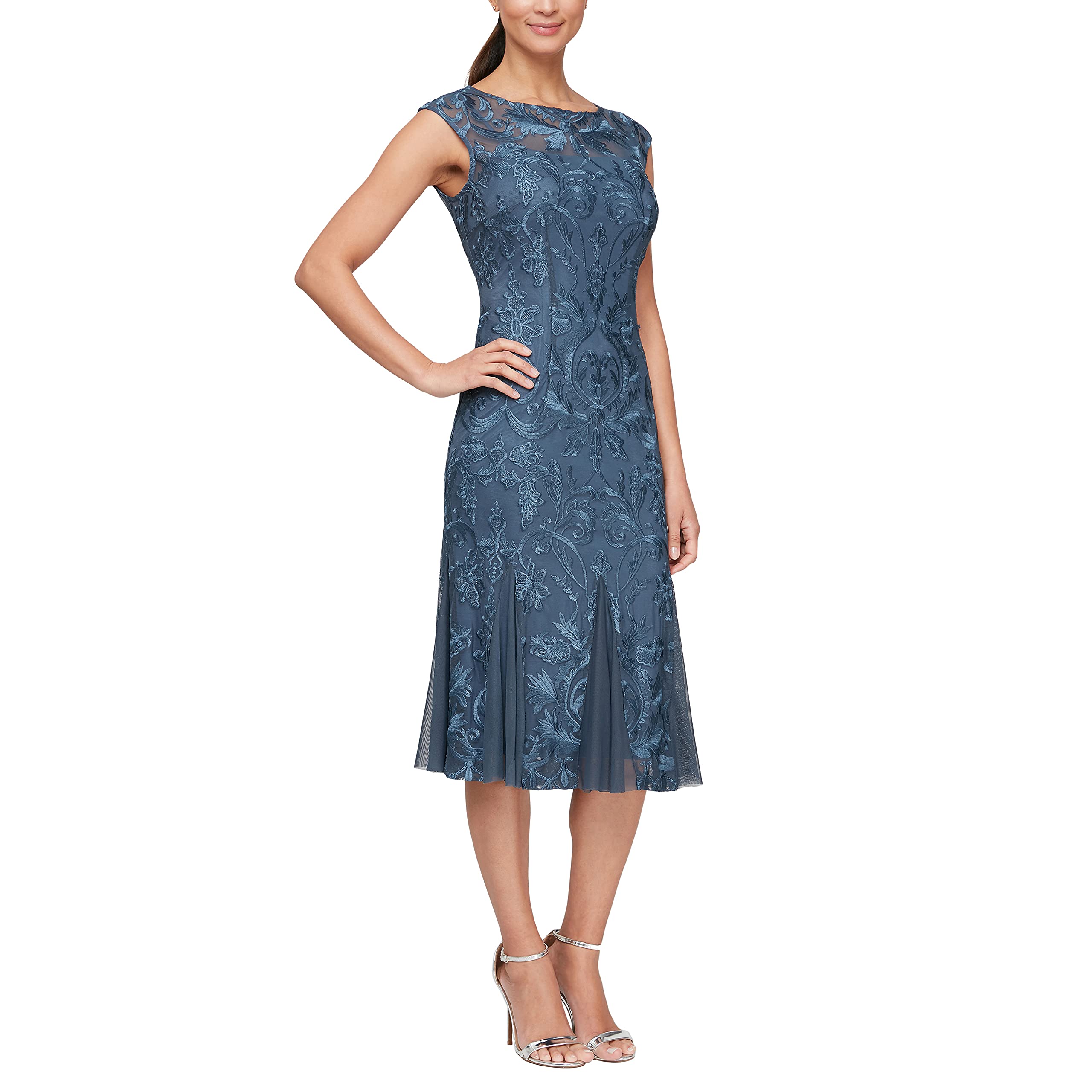 Alex EveningsWomen's Short Embroidered Dresses