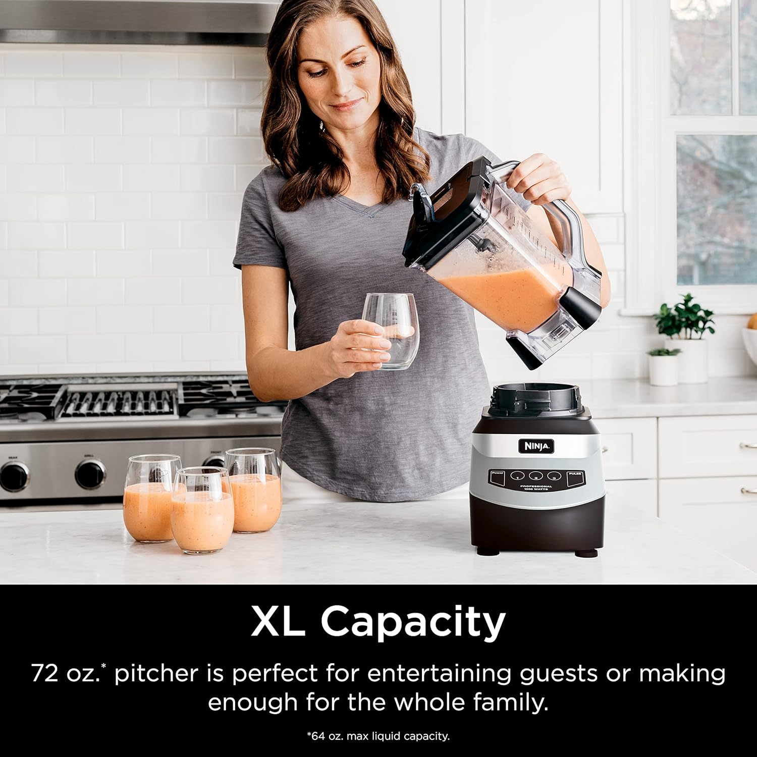 Buy Ninja NJ601AMZ Professional Blender with 1000Watt Motor & 72 oz